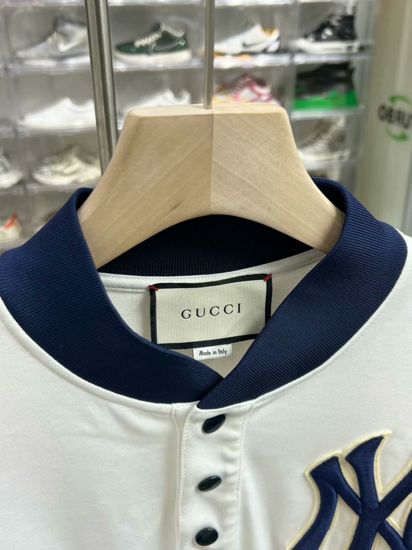 Gucci gucci x mlb long sleeve baseball shirt white Size US M / EU 48-50 / 2 - 2 Thumbnail