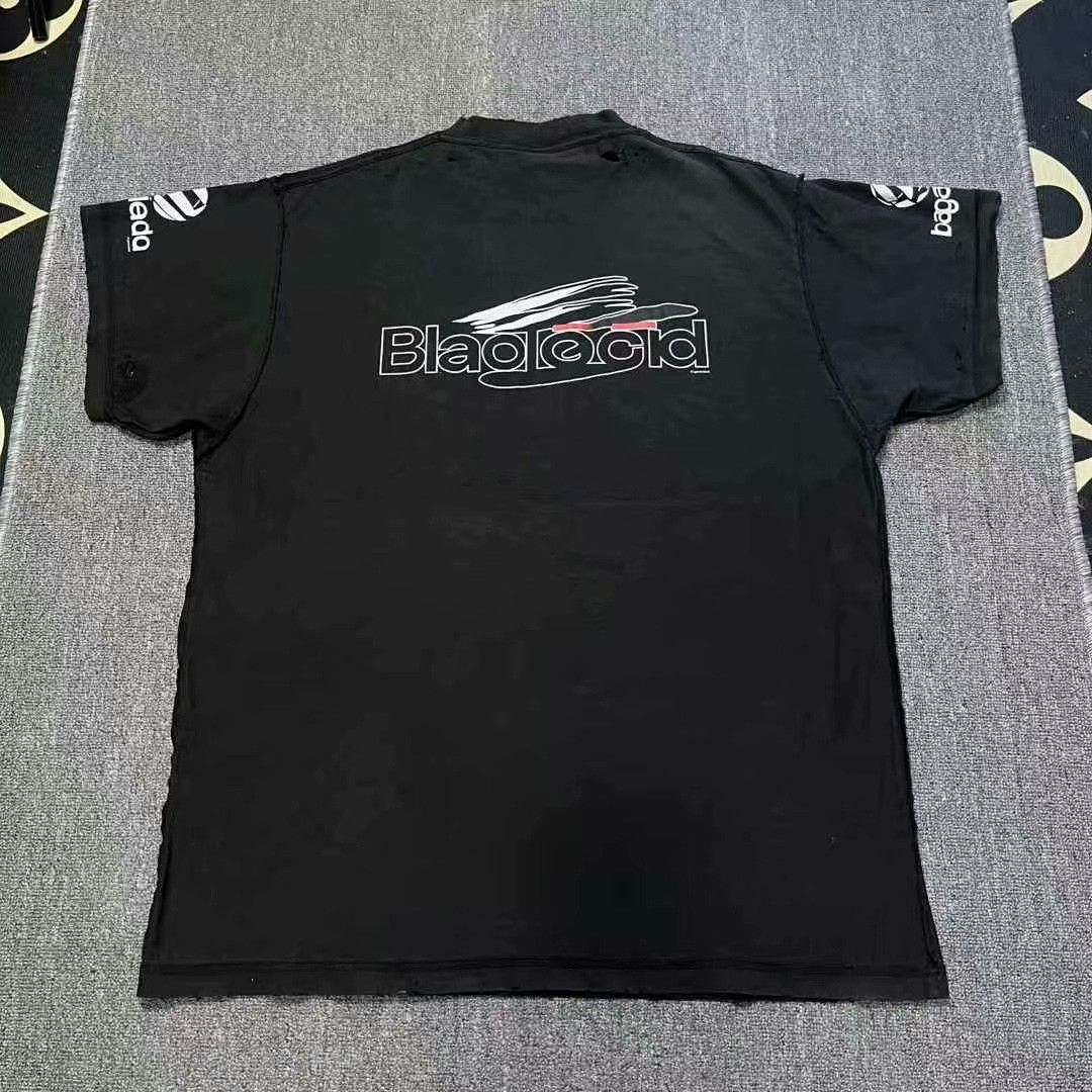 Balenciaga black balenciaga ai logo short sleeve t-shirt Size US L / EU 52-54 / 3 - 2 Thumbnail