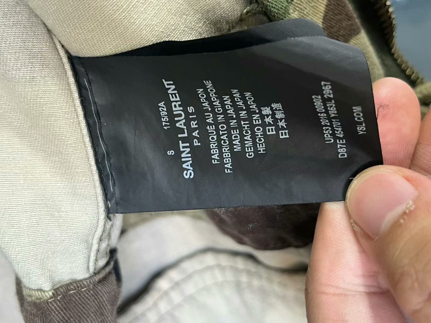 Saint Laurent Paris camouflage utility jacket by Saint Laurent Size US S / EU 44-46 / 1 - 7 Thumbnail