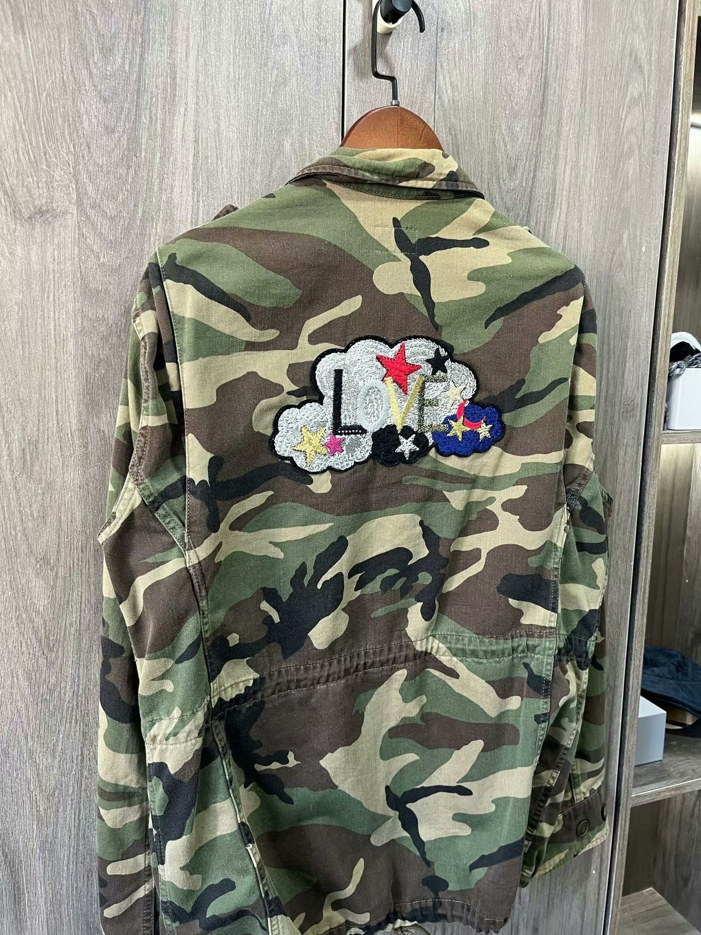 Saint Laurent Paris camouflage utility jacket by Saint Laurent Size US S / EU 44-46 / 1 - 6 Thumbnail