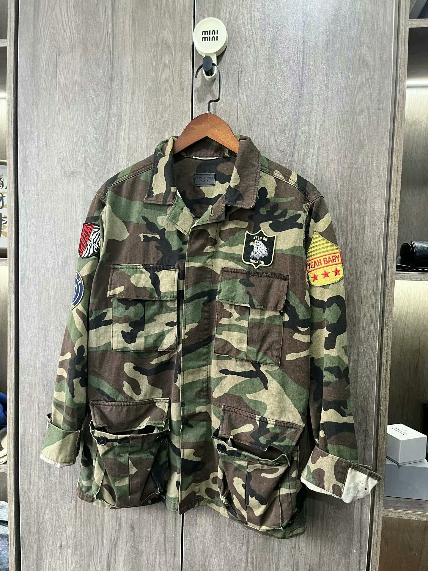 Saint Laurent Paris saint laurent camouflage men's jacket size xs Size US XS / EU 42 / 0 - 3 Thumbnail