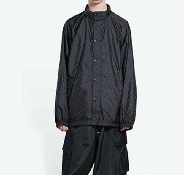 Balenciaga balenciaga black patterned windbreaker jacket Size US XS / EU 42 / 0 - 7 Thumbnail
