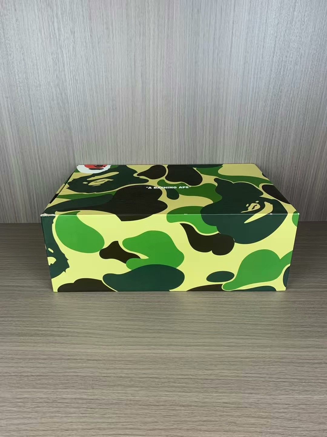 bape sk8 green purple sneakers with original box