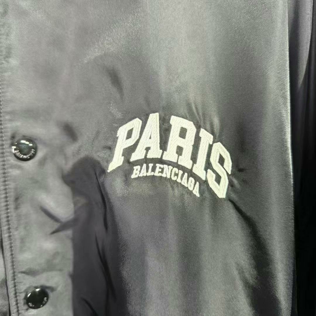 Balenciaga Balenciaga Paris Baseball Jacket Size S Size US S / EU 44-46 / 1 - 3 Thumbnail