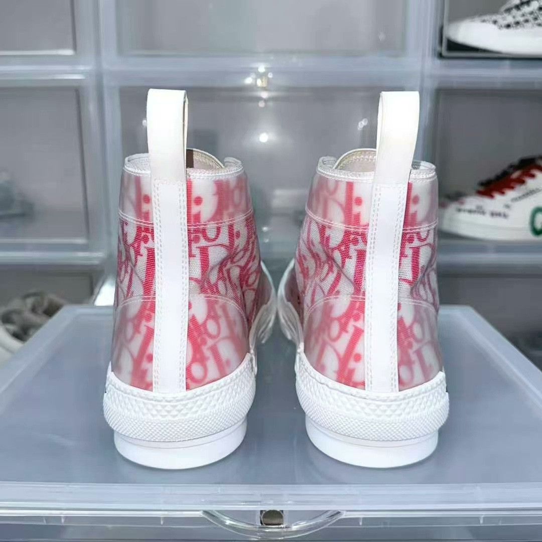 Dior dior b23 full print white and red sneakers Size US 10.5 / EU 43-44 - 5 Thumbnail