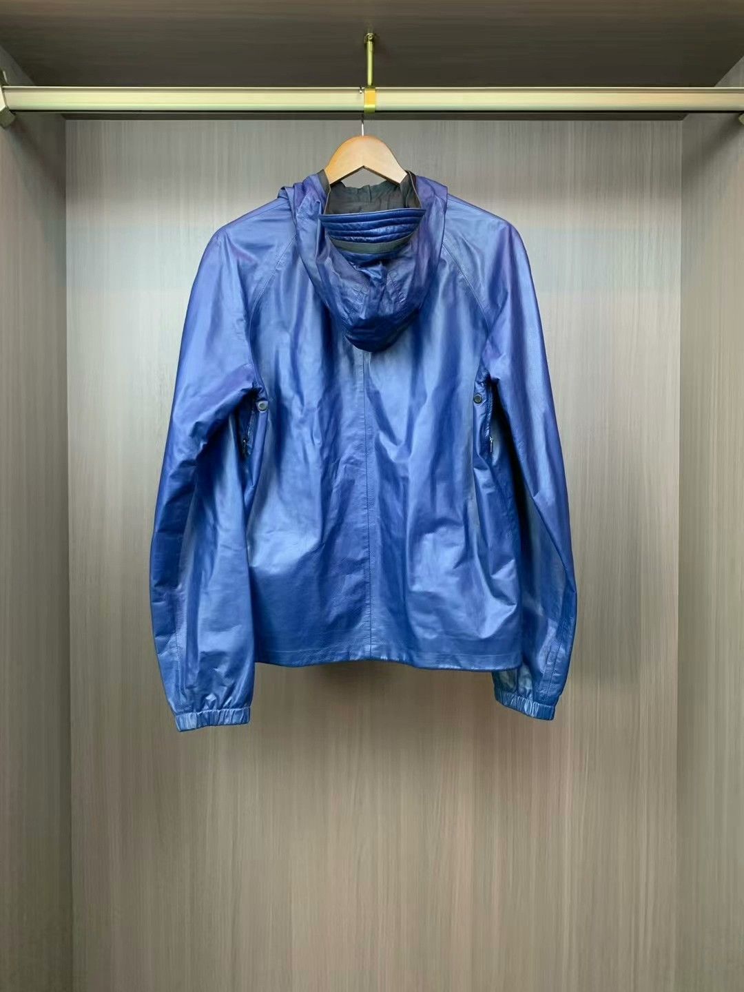 Gucci gucci blue leather zip jacket size 48 Size US L / EU 52-54 / 3 - 2 Thumbnail