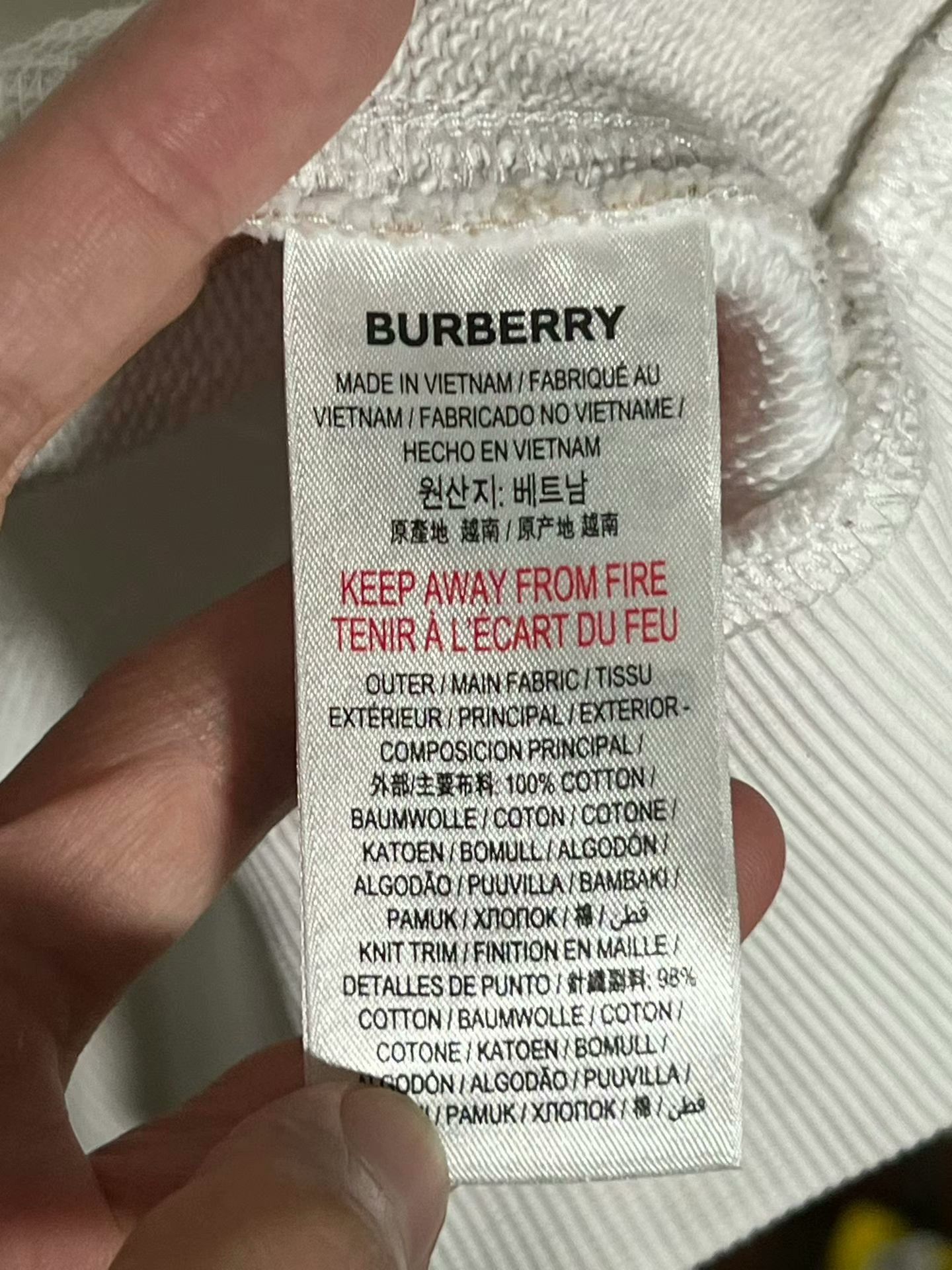 Burberry burberry vintage white checkered hoodie Size US M / EU 48-50 / 2 - 3 Thumbnail