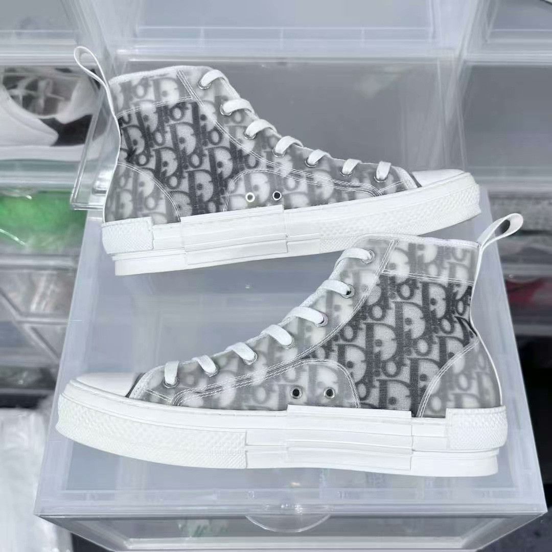 Dior dior b23 white black full print sneakers Size US 9 / EU 42 - 3 Thumbnail
