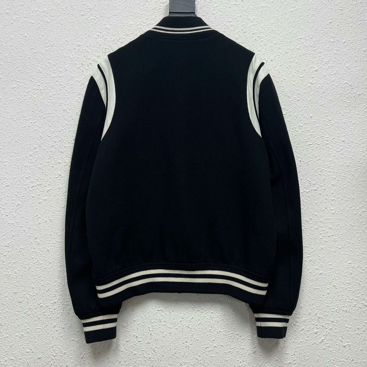 Saint Laurent Paris black and white wool baseball jacket for men Size US L / EU 52-54 / 3 - 2 Thumbnail