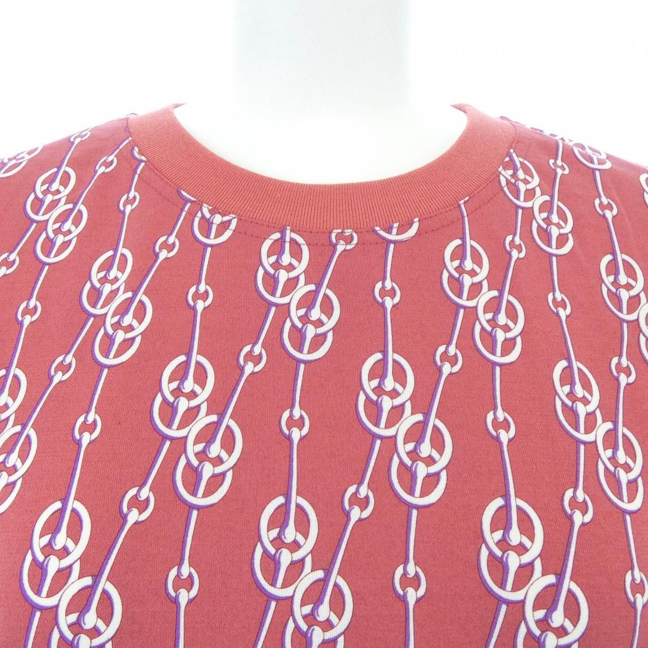 Hermes Hermes Hermès CLIQUETIS36 T-shirt Cotton T-Shirts DUTY FREE for USA Size ONE SIZE - 5 Thumbnail