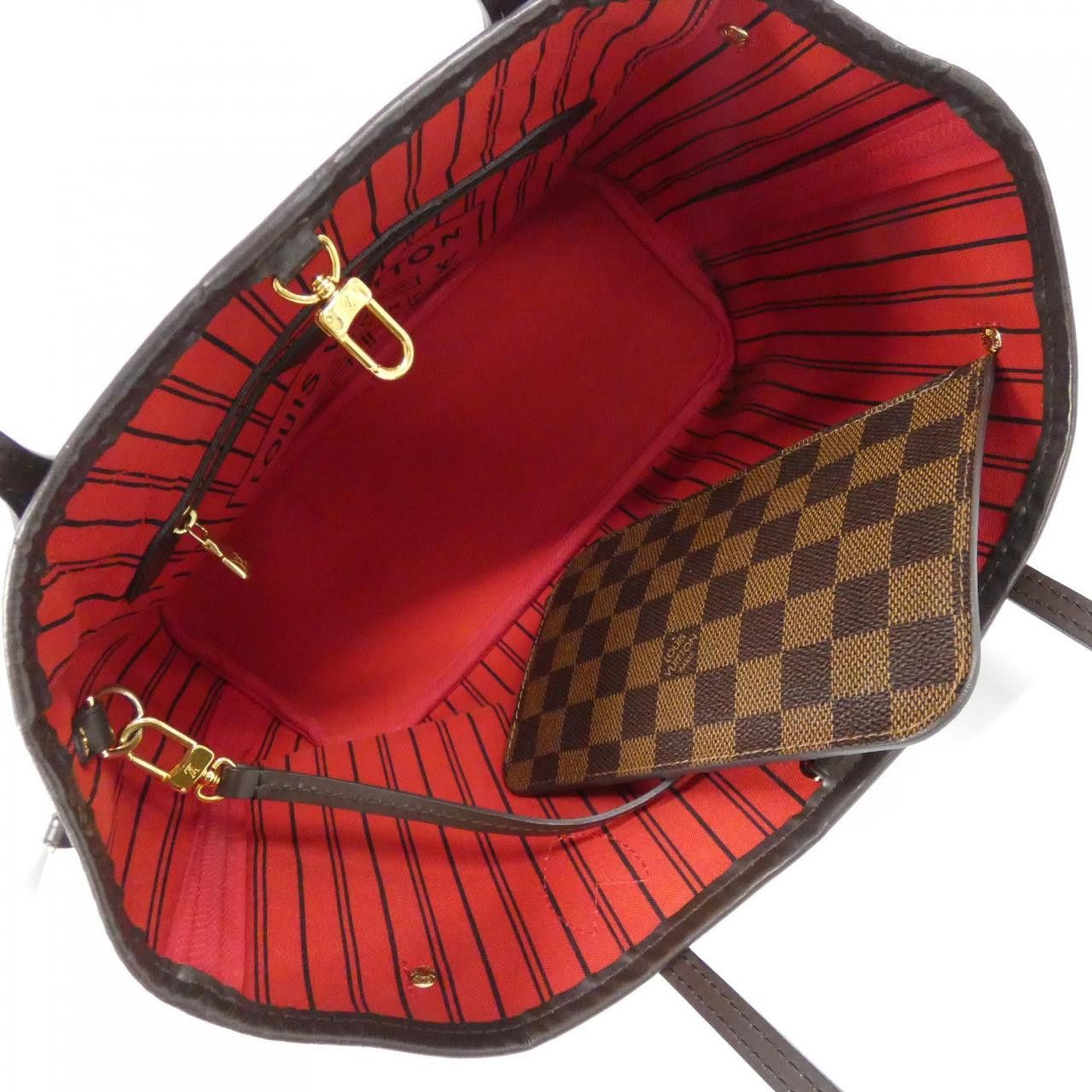 Louis Vuitton Louis Vuitton Louis Vuitton Neverfull Damier Bag Canvas Tote Bag N41359 DUTY FREE for USA Size ONE SIZE - 9 Thumbnail