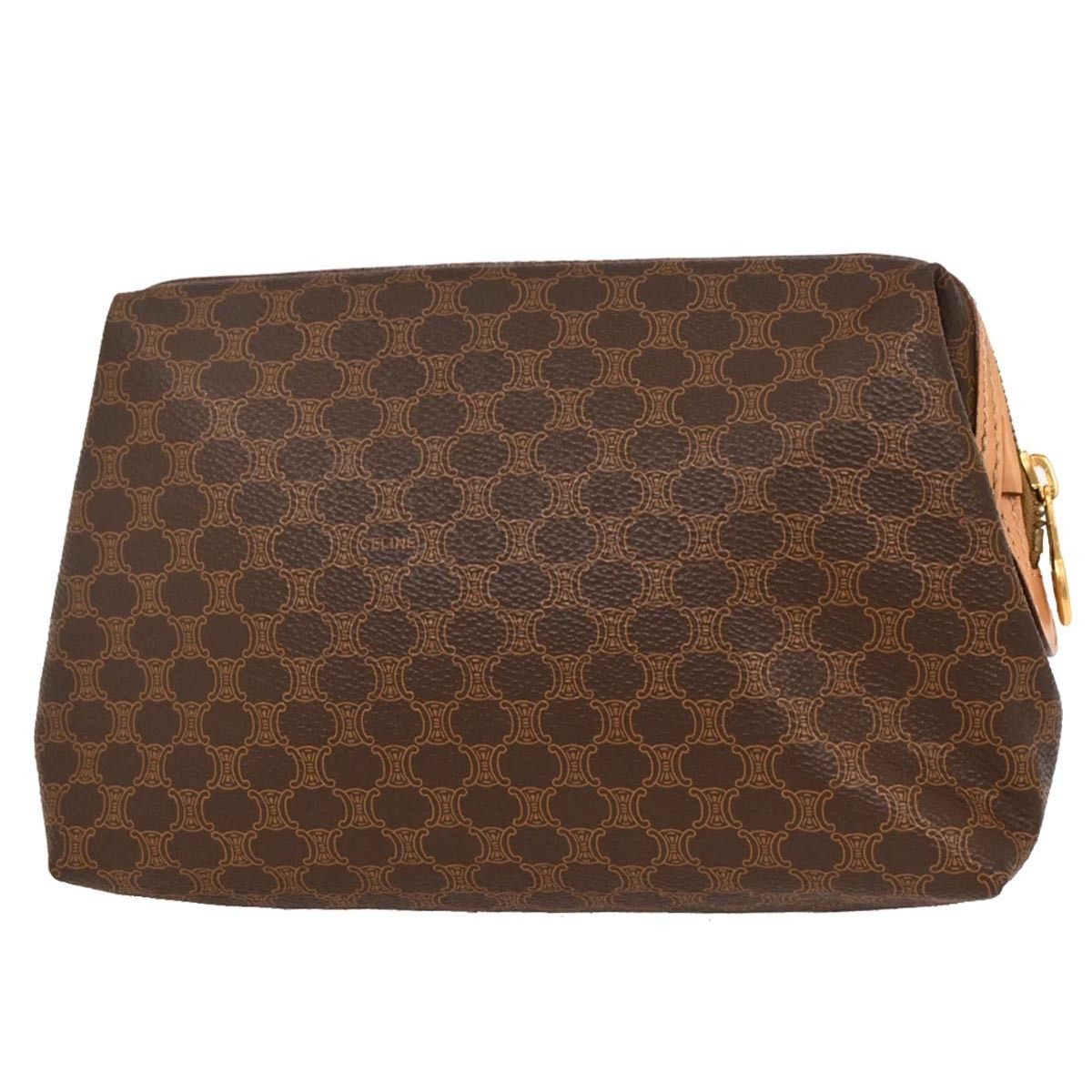 Celine Celine Macadam Pochette Canvas and Leather Size ONE SIZE - 2 Thumbnail