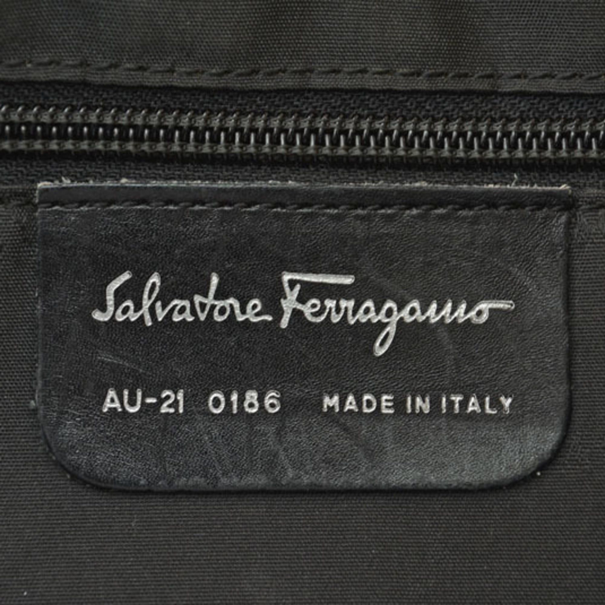 Salvatore Ferragamo Salvatore Ferragamo Vara Chain Tote Bag/Shoulder Bag, Black, AU-21 0186 Size ONE SIZE - 6 Thumbnail