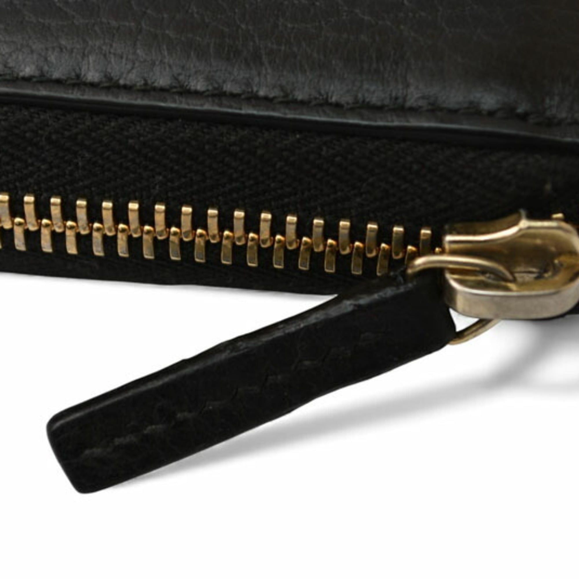 Gucci Gucci Wallet, GUCCI Round Leather Long Wallet 509644 with Interlocking G in Black Size ONE SIZE - 6 Thumbnail