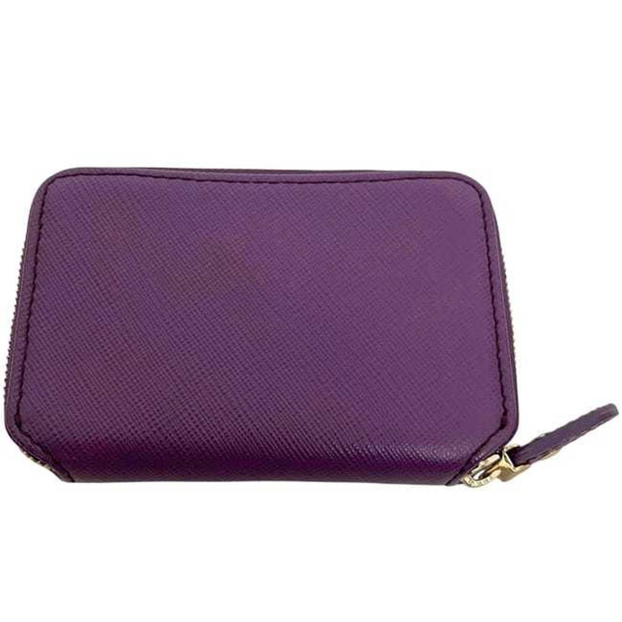 Salvatore Ferragamo Salvatore Ferragamo coin case ec-24697 purple Vara leather purse AK-22 C128 wallet ribbon mini compact round men's women's Size ONE SIZE - 11 Thumbnail