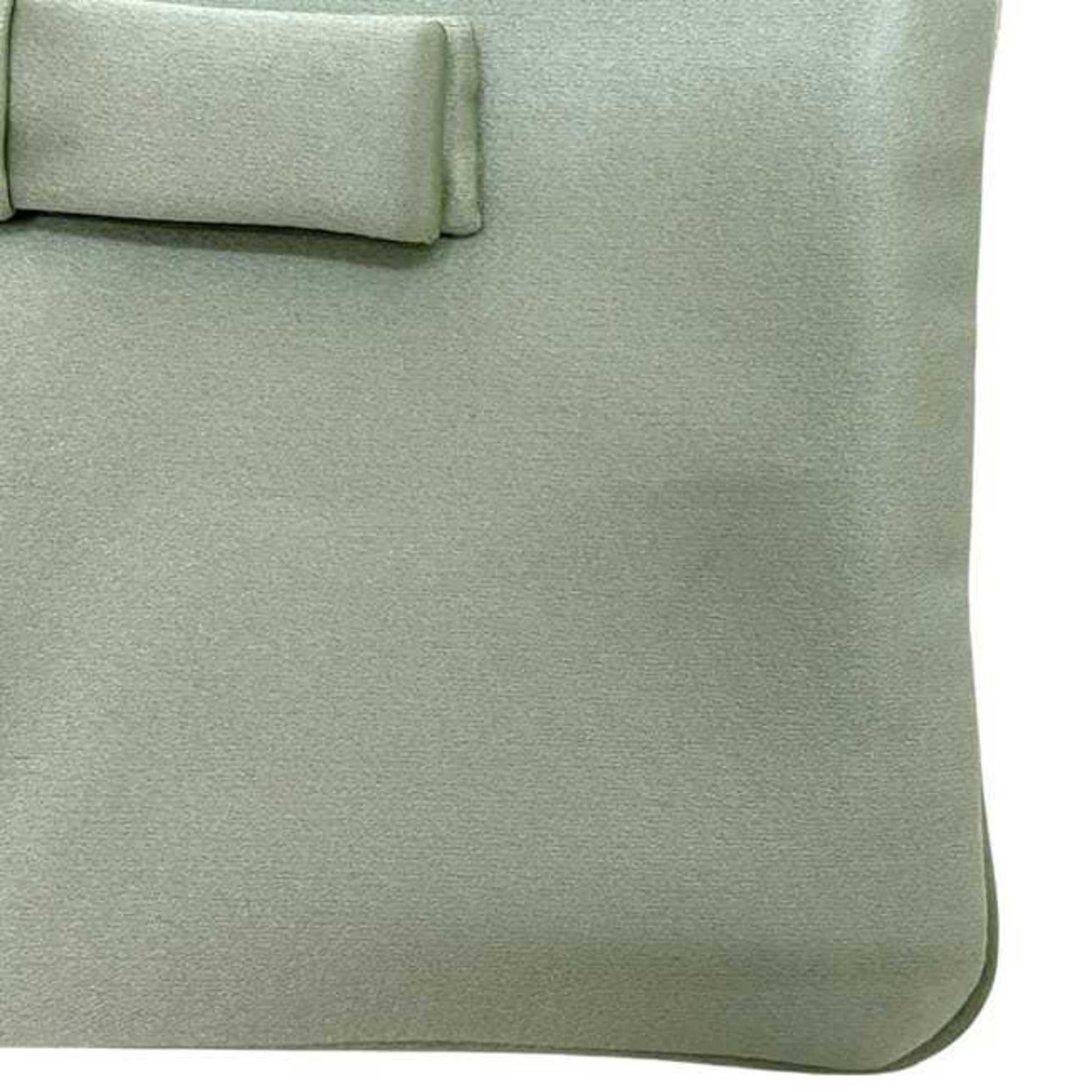 Prada Prada pouch ec-24593 light green satin 210 PRADA ribbon yellow-green women's mini with motif Size ONE SIZE - 7 Thumbnail
