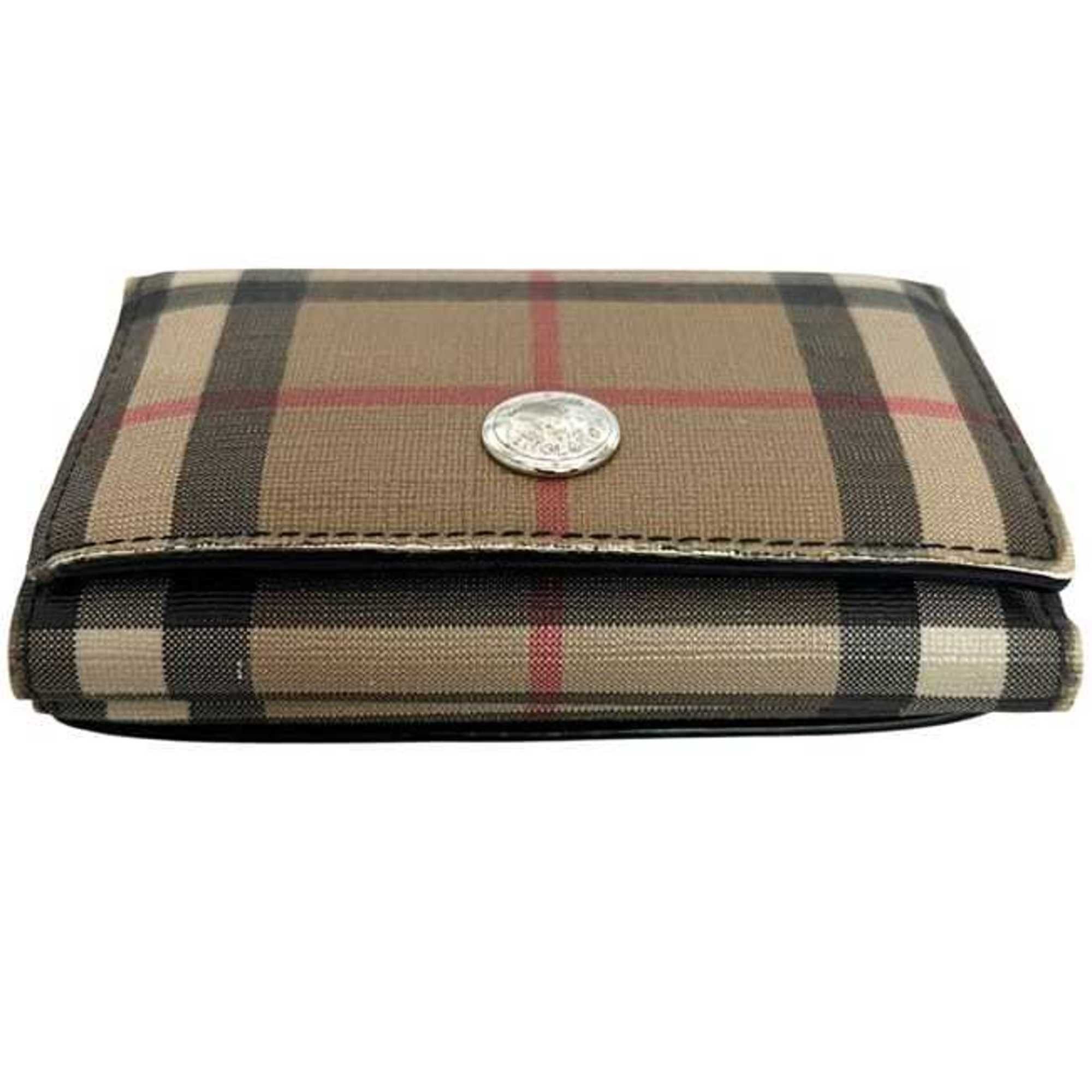 Burberry Burberry Tri-fold Wallet ec-24698 Beige Black Nova Check 8095291 Compact PVC Leather ROPELFI71SEE BURBERRY Brown Double Mini for Men and Women Pattern Size ONE SIZE - 10 Thumbnail