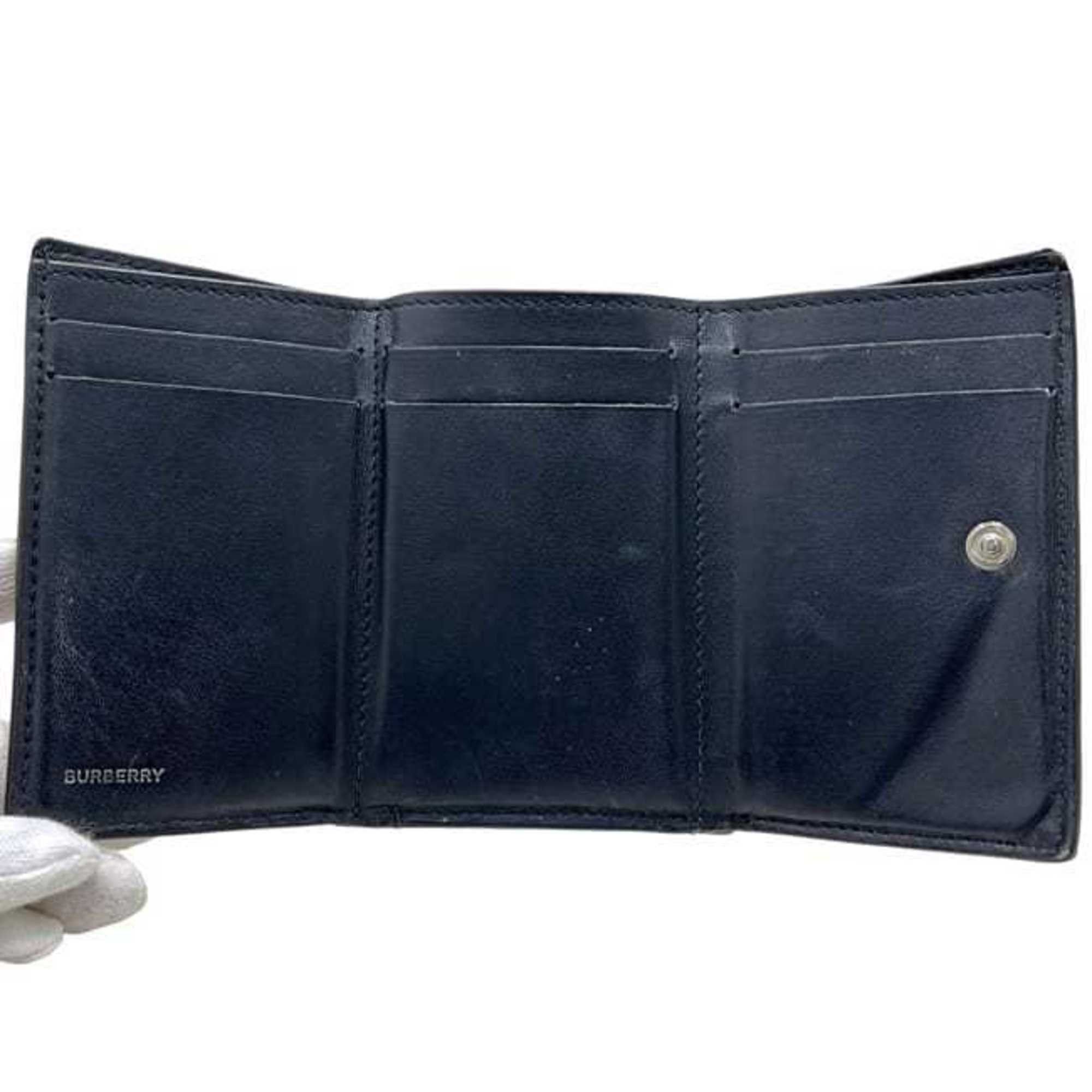 Burberry Burberry Tri-fold Wallet ec-24698 Beige Black Nova Check 8095291 Compact PVC Leather ROPELFI71SEE BURBERRY Brown Double Mini for Men and Women Pattern Size ONE SIZE - 4 Thumbnail
