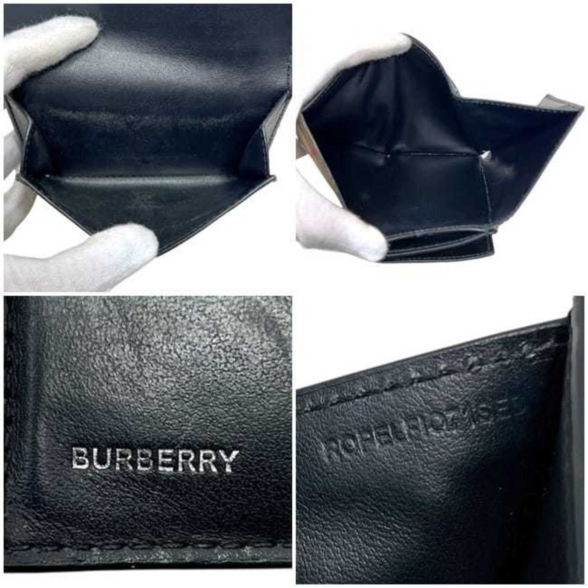 Burberry Burberry Tri-fold Wallet ec-24698 Beige Black Nova Check 8095291 Compact PVC Leather ROPELFI71SEE BURBERRY Brown Double Mini for Men and Women Pattern Size ONE SIZE - 7 Thumbnail