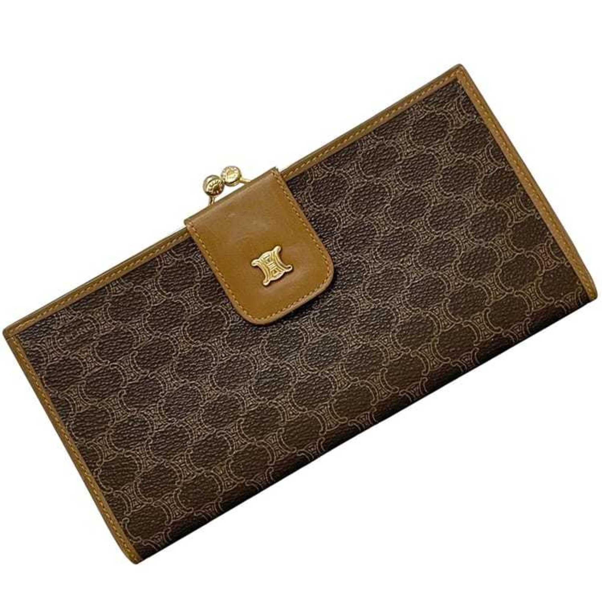 Celine Celine bifold long wallet ec-24646 brown macadam PVC leather M05 CELINE women's and men's Size ONE SIZE - 2 Thumbnail