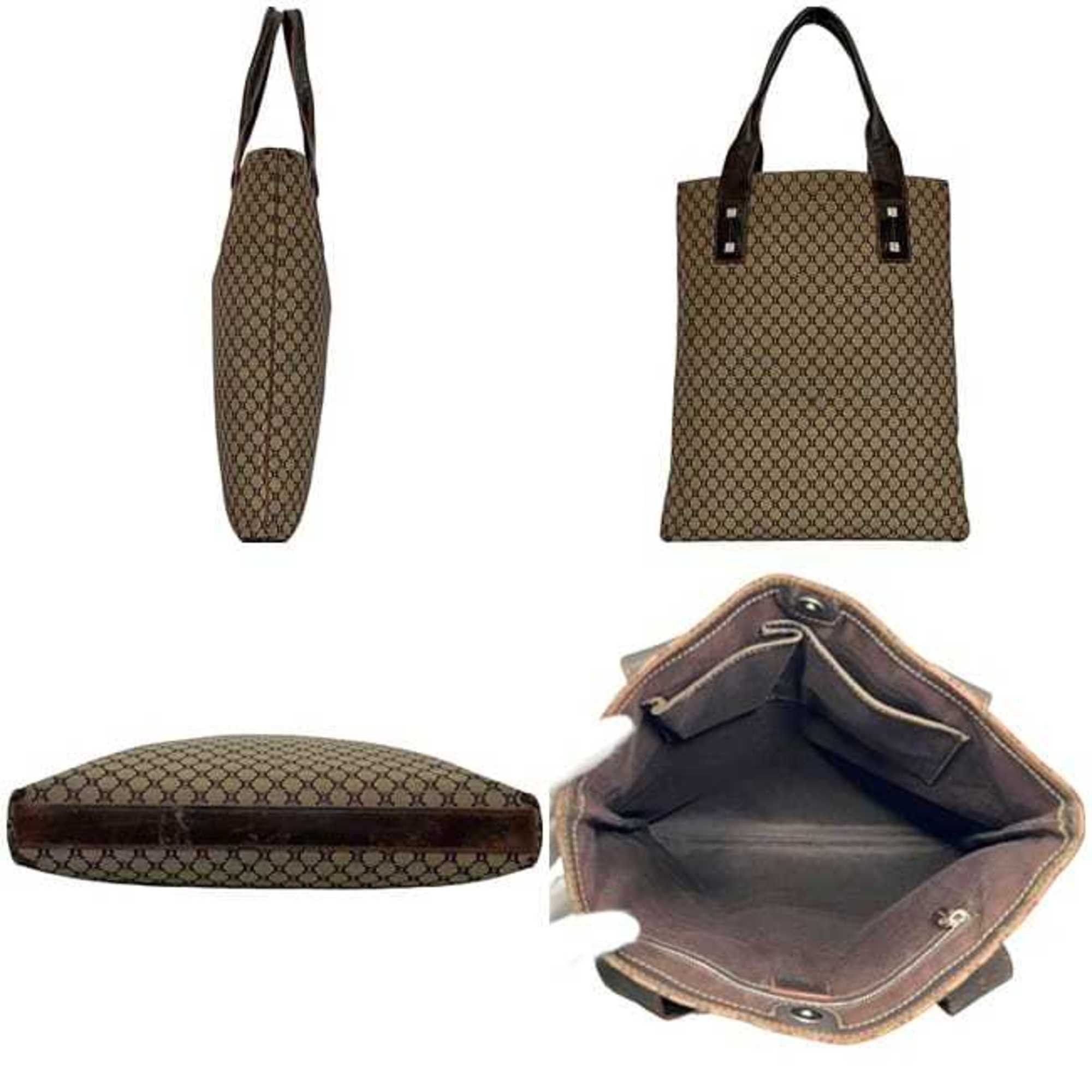 Celine Celine Tote Bag ec-24691 Beige Brown Macadam Nylon Leather ST 00/36 CELINE A4 Men's and Women's Canvas Size ONE SIZE - 3 Thumbnail