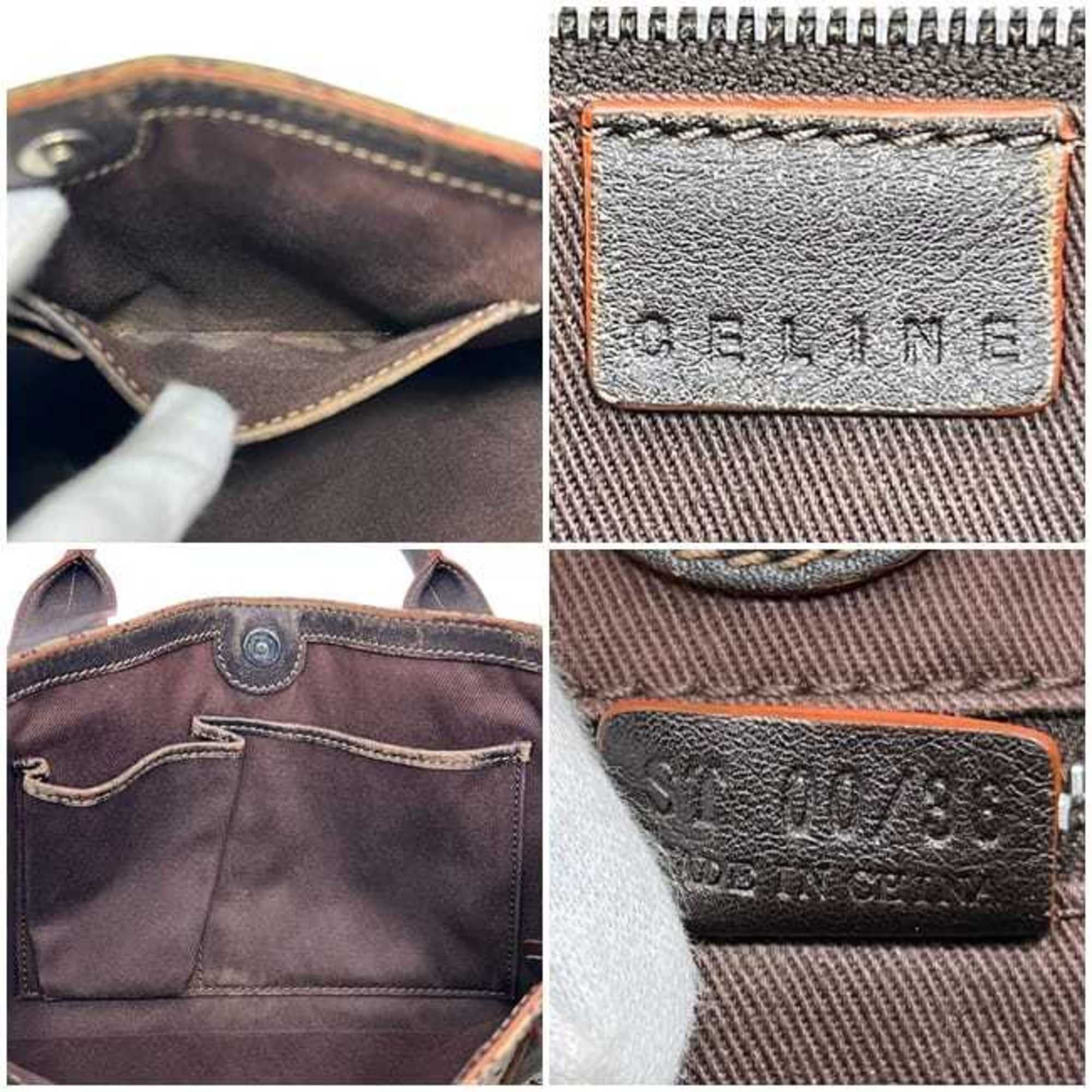 Celine Celine Tote Bag ec-24691 Beige Brown Macadam Nylon Leather ST 00/36 CELINE A4 Men's and Women's Canvas Size ONE SIZE - 4 Thumbnail