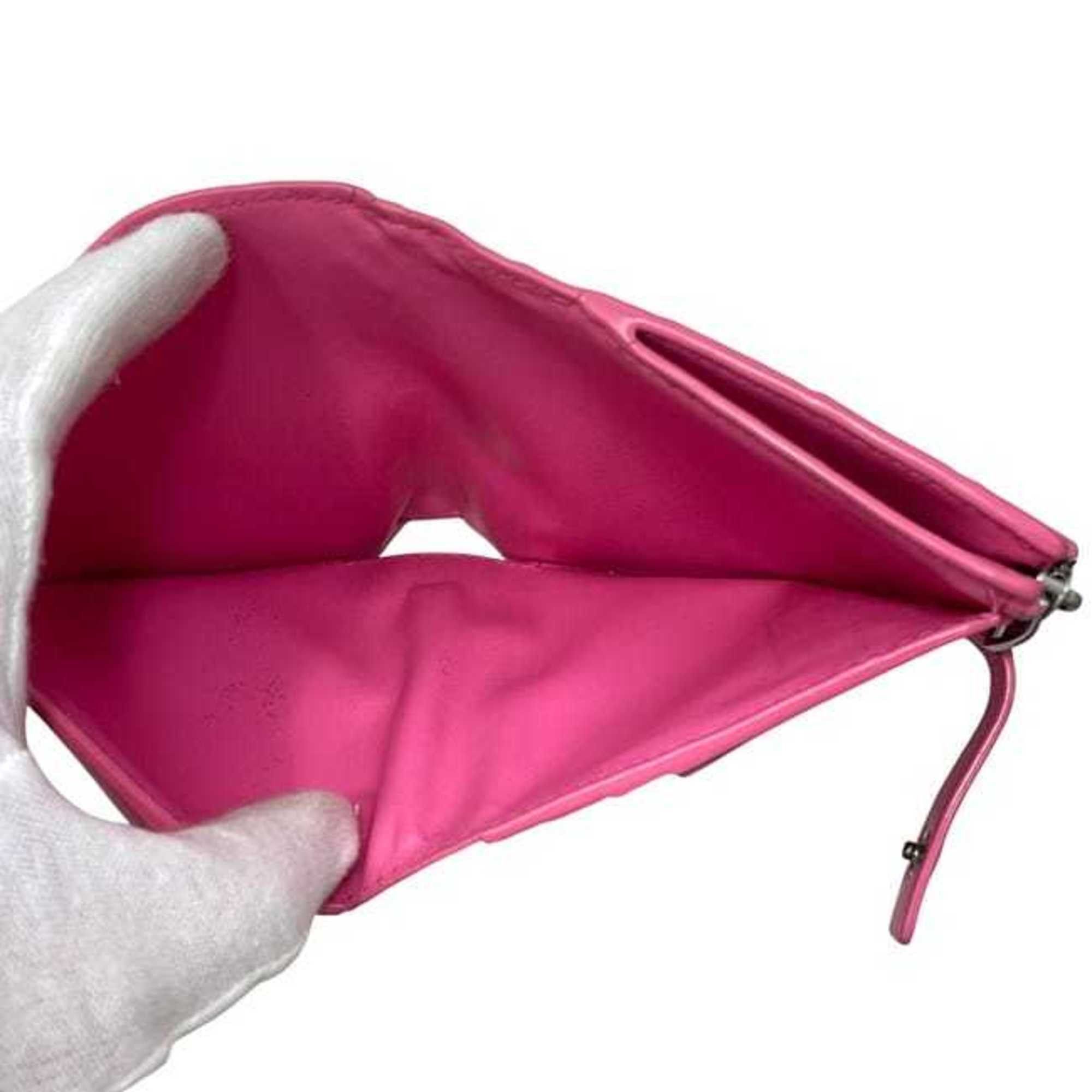 Bottega Veneta Bottega Veneta bifold wallet f-24680 pink intrecciato leather S02332325Z BOTTEGA VENETA compact for men and women. Size ONE SIZE - 5 Thumbnail