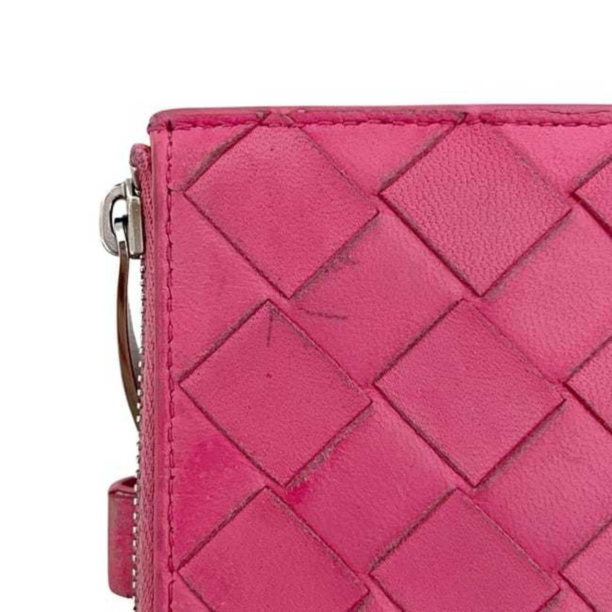 Bottega Veneta Bottega Veneta bifold wallet f-24680 pink intrecciato leather S02332325Z BOTTEGA VENETA compact for men and women. Size ONE SIZE - 11 Thumbnail