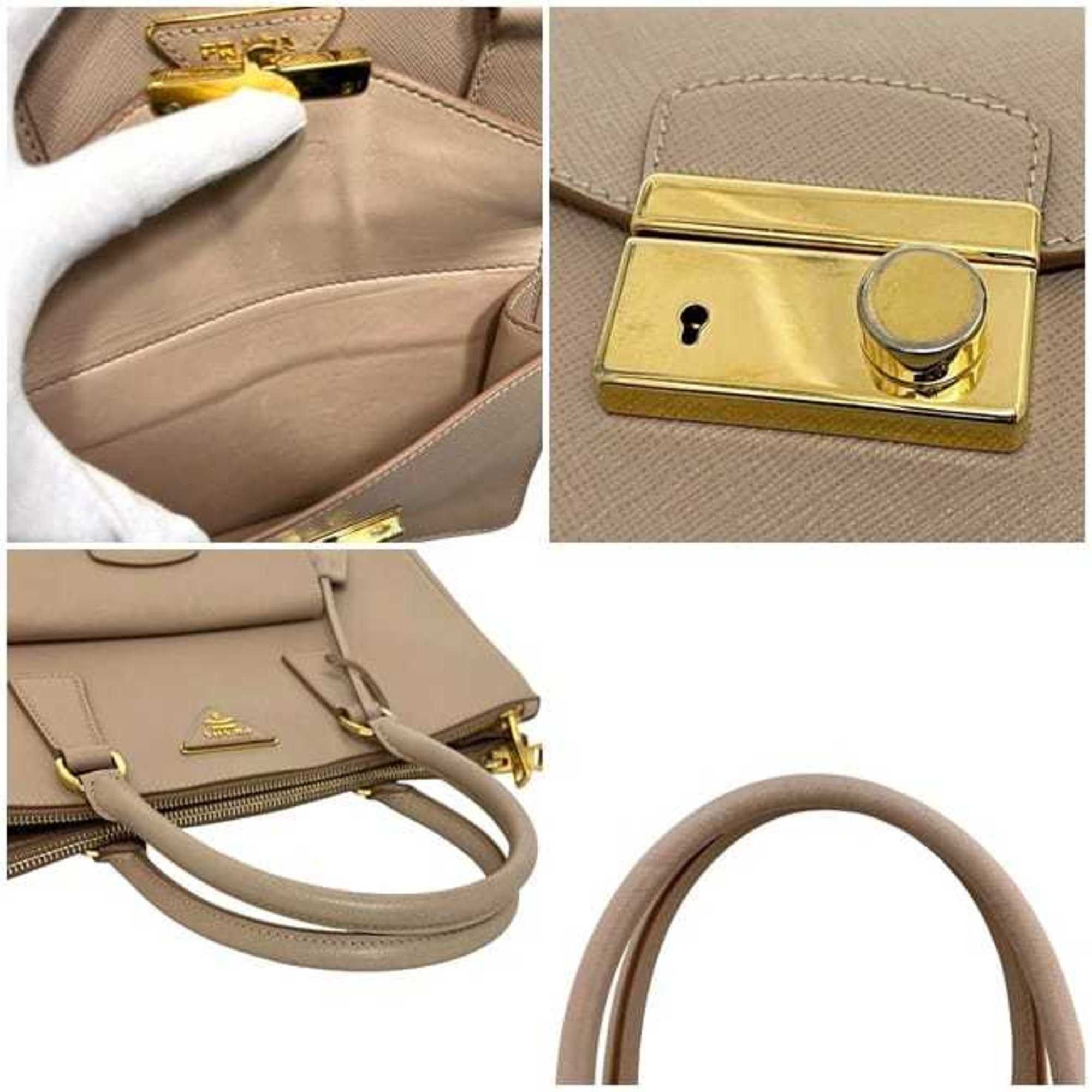 Prada Prada 2-way bag f-24668 beige CAMMEO BN2674 Saffiano leather 7 PRADA shoulder bag, handbag, women's crossbody Size ONE SIZE - 9 Thumbnail