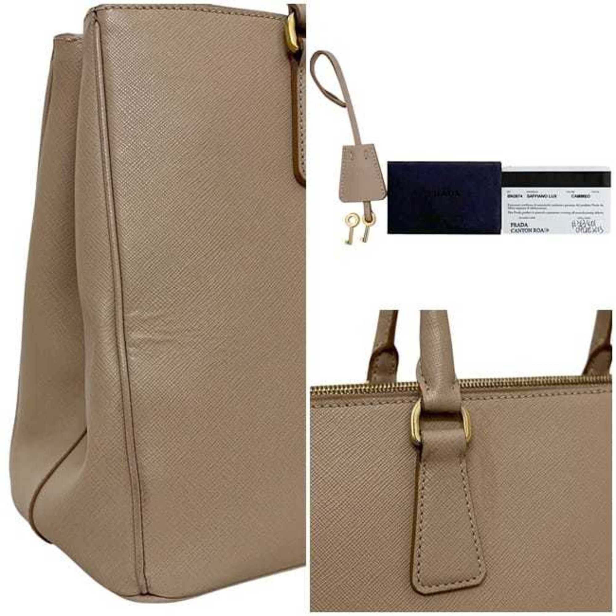 Prada Prada 2-way bag f-24668 beige CAMMEO BN2674 Saffiano leather 7 PRADA shoulder bag, handbag, women's crossbody Size ONE SIZE - 11 Thumbnail