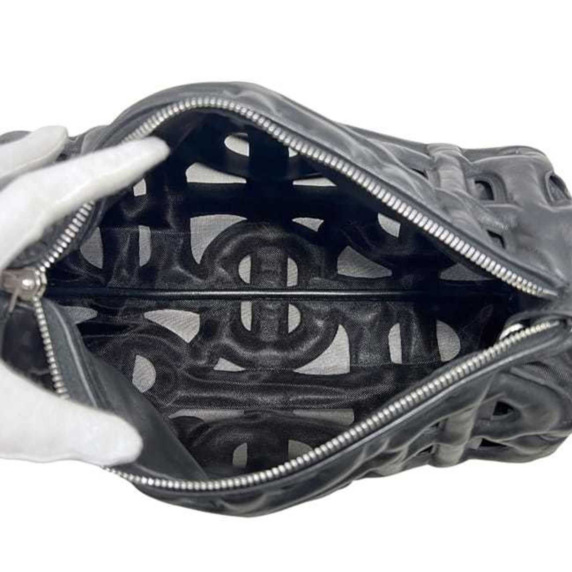 Burberry Burberry Ronbi Bag f-24660 Black TB Monogram Leather ITDGSRL37FIR BURBERRY Mesh Cutout Thomas Women's Size ONE SIZE - 4 Thumbnail