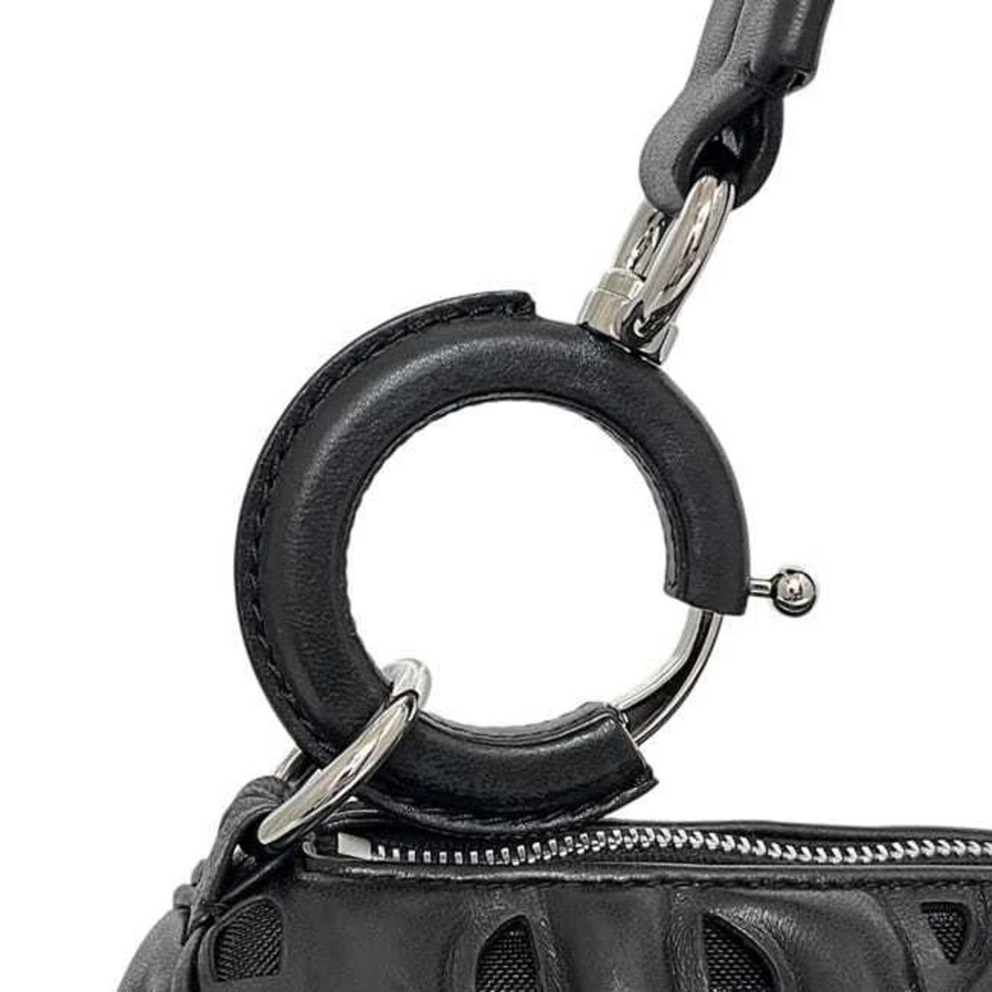Burberry Burberry Ronbi Bag f-24660 Black TB Monogram Leather ITDGSRL37FIR BURBERRY Mesh Cutout Thomas Women's Size ONE SIZE - 8 Thumbnail