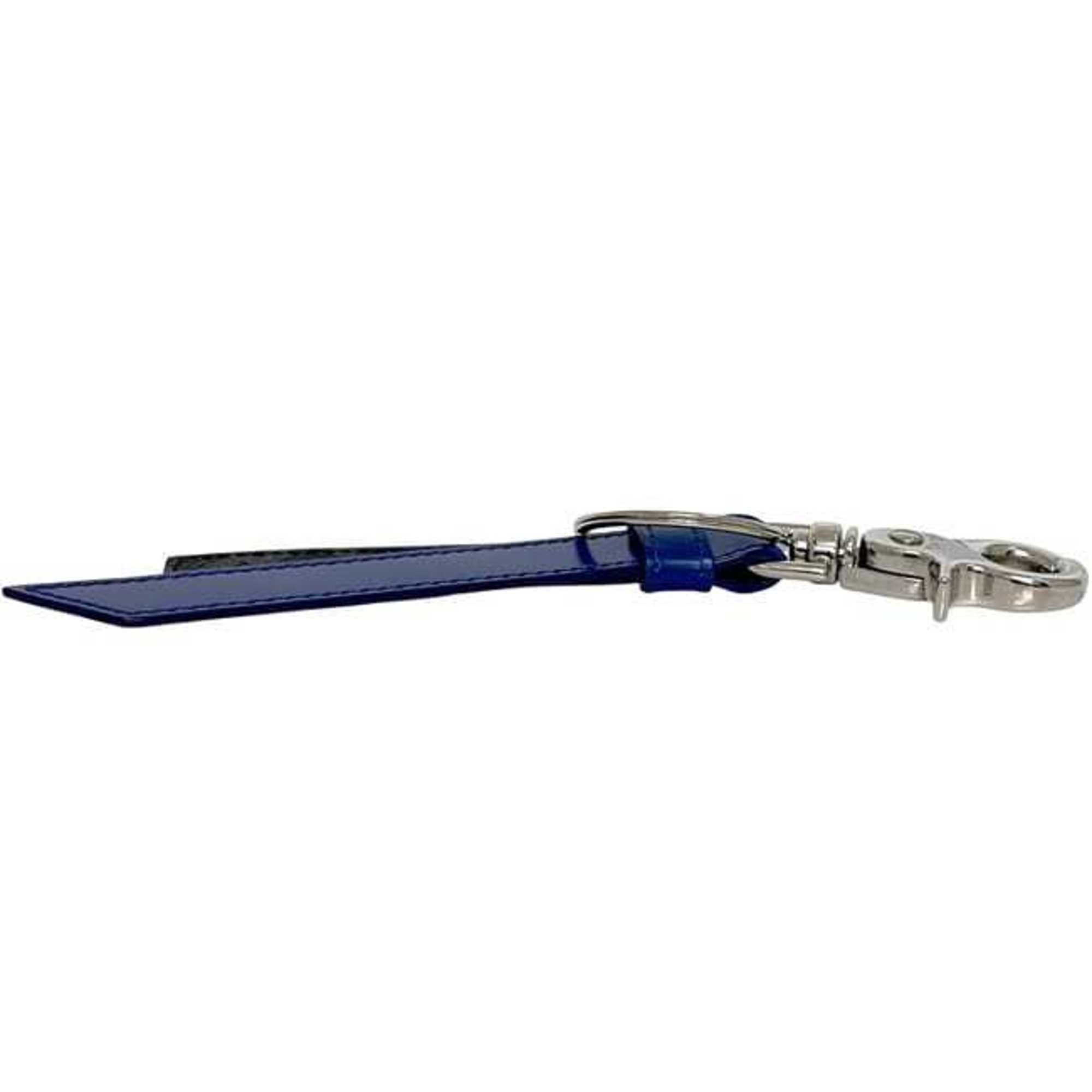 Fendi Fendi Key Ring ec-24671 Blue, Gray, Black, Silver Zucchino Leather Metal FENDI FF Charm Keychain Black Blue Men's Women's Mark Size ONE SIZE - 3 Thumbnail
