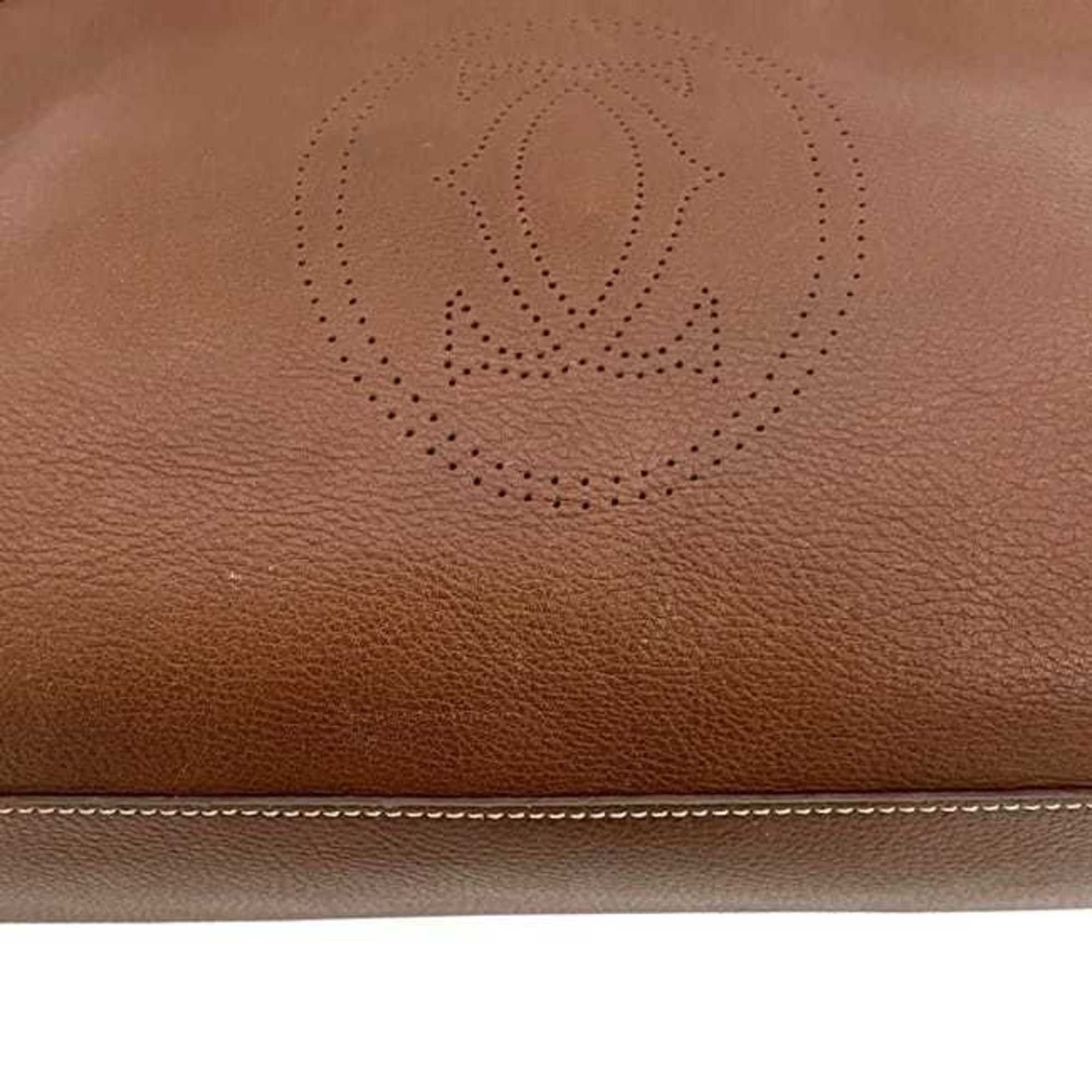 Cartier Cartier Marcello handbag f-24684 in brown leather with perforated grained leather. Brown. Women's. Size ONE SIZE - 9 Thumbnail