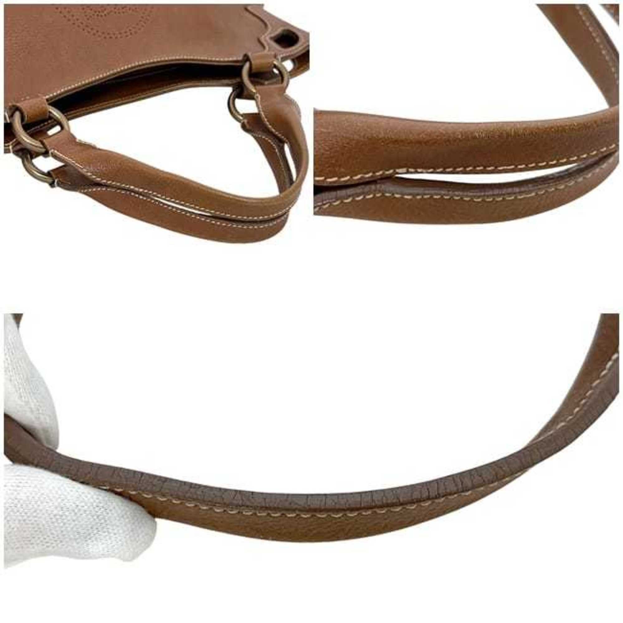 Cartier Cartier Marcello handbag f-24684 in brown leather with perforated grained leather. Brown. Women's. Size ONE SIZE - 5 Thumbnail