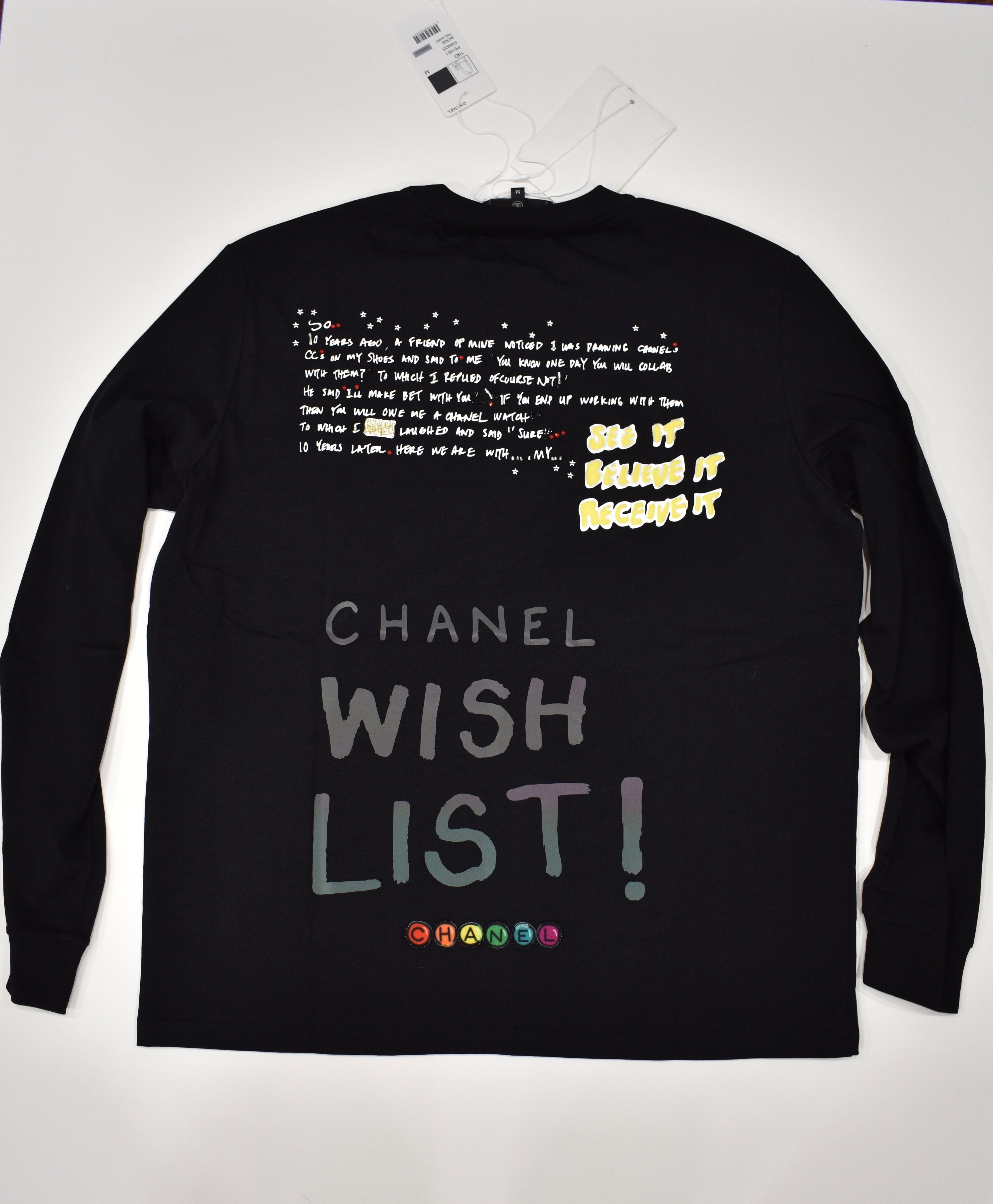 CHANEL x PHARRELL Limited Ed. Embellished T-Shirt M - Timeless