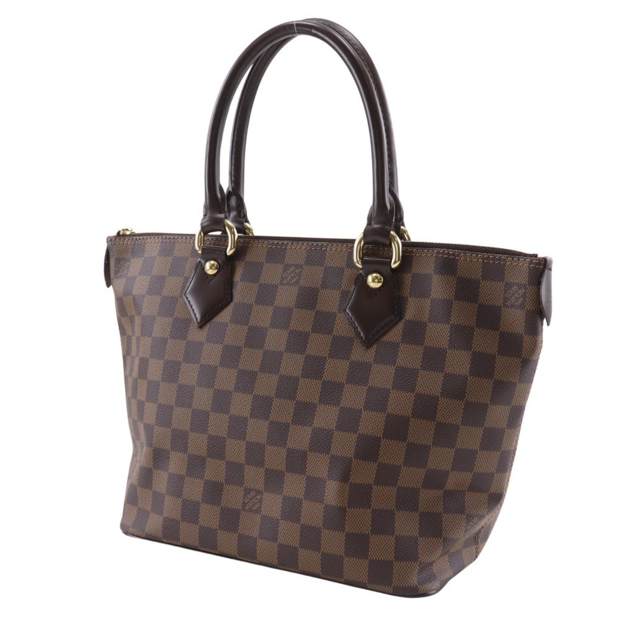 Louis Vuitton Louis Vuitton Saleya PM Tote Bag N51183 Damier Canvas 2007 Brown VI4077 A5 Zipper Women's Size ONE SIZE - 2 Thumbnail