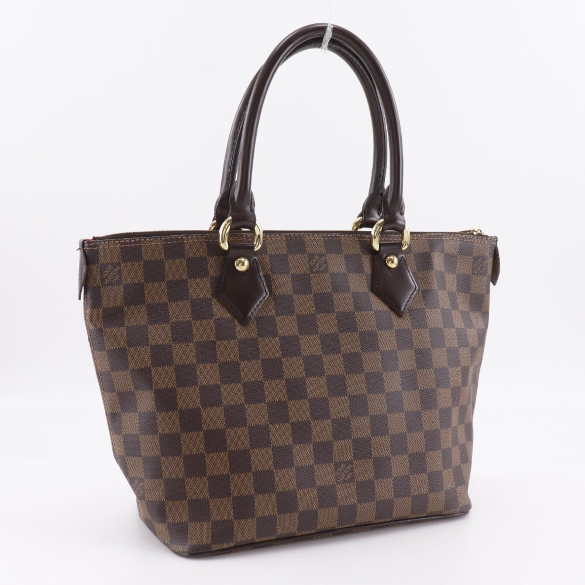 Louis Vuitton Louis Vuitton Saleya PM Tote Bag N51183 Damier Canvas 2007 Brown VI4077 A5 Zipper Women's Size ONE SIZE - 3 Thumbnail