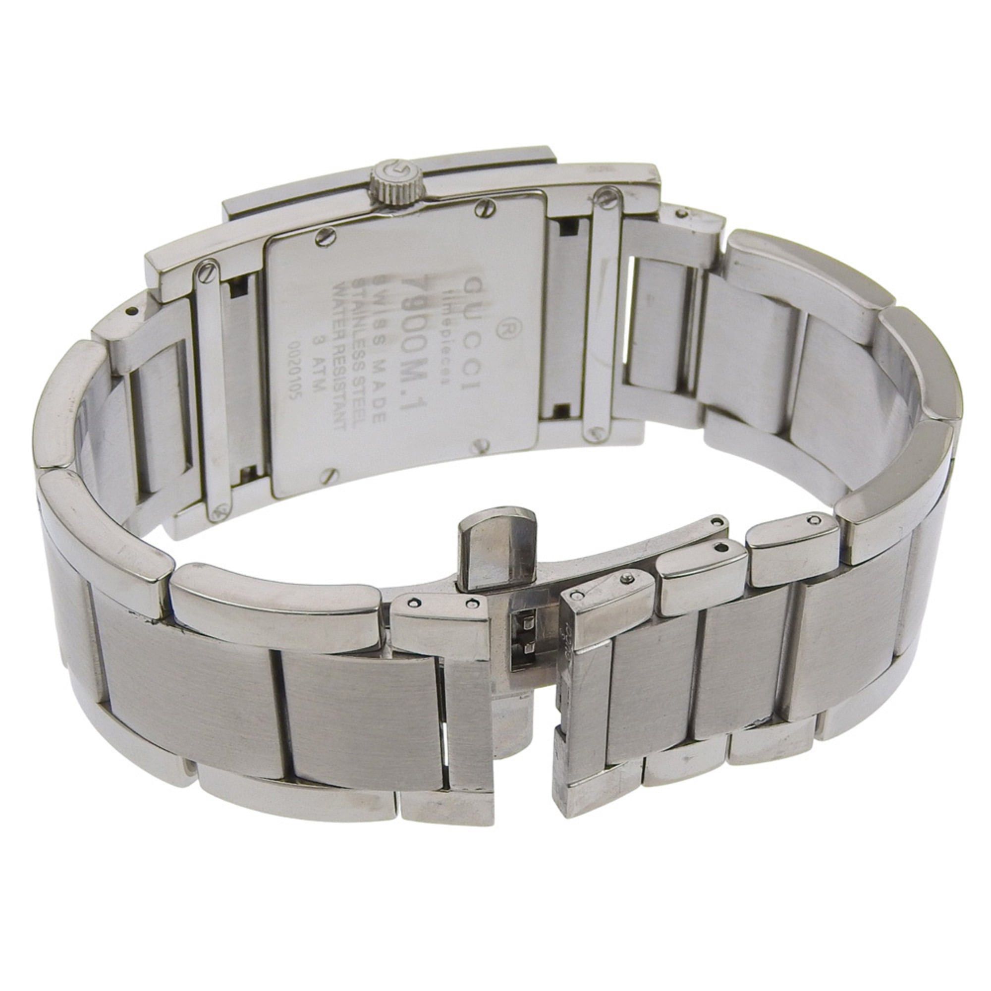 Gucci Gucci G Metro Watch 7900M.1 Stainless Steel Quartz Analog Display Black Dial Women's Size ONE SIZE - 5 Thumbnail