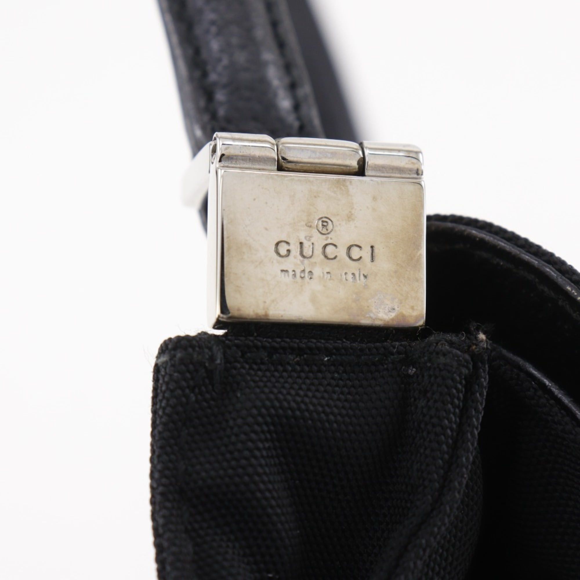 Gucci Gucci Jackie Shoulder Bag 001.3734.200047, Black Nylon Canvas, Flap, Women's Size ONE SIZE - 11 Thumbnail