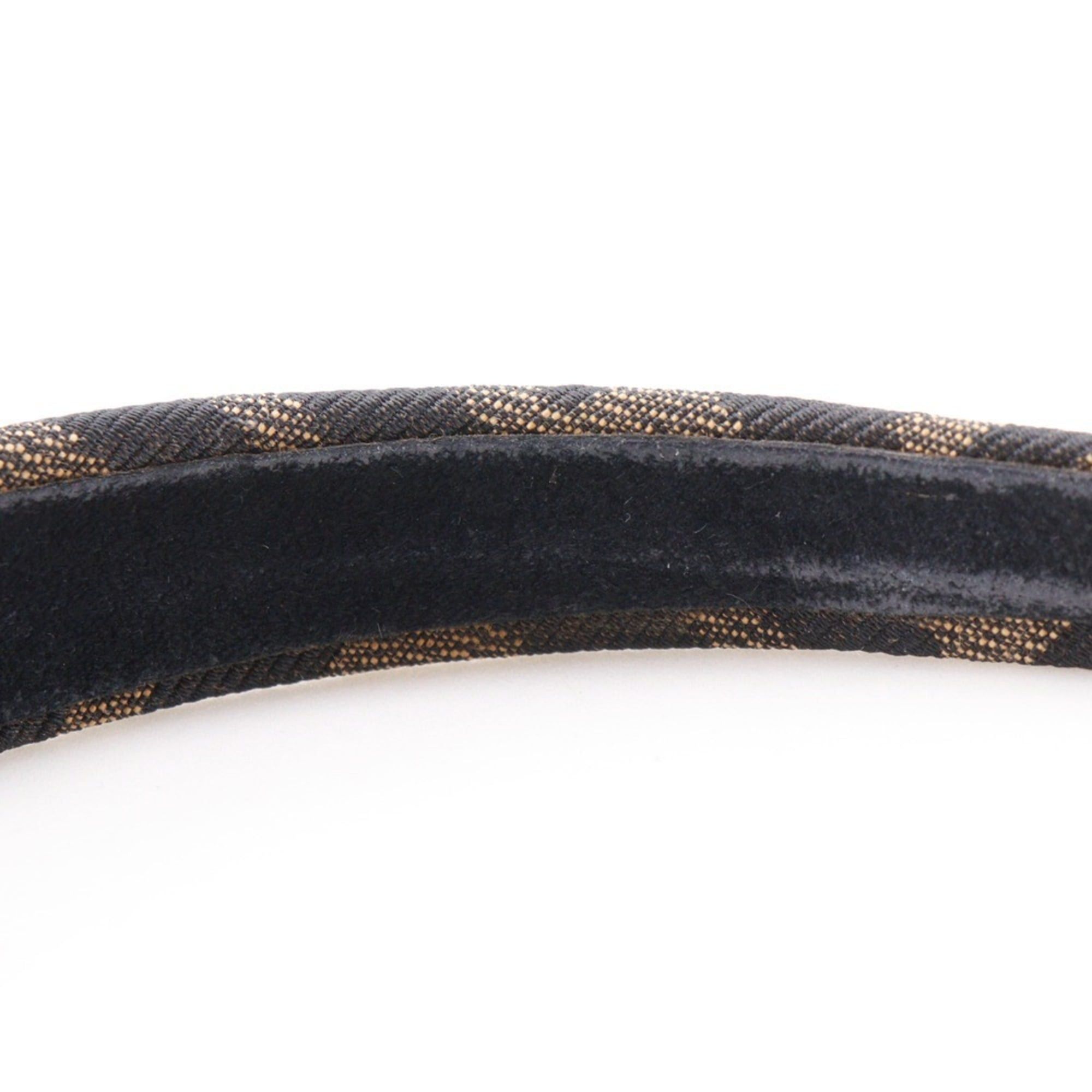 Fendi FENDI Katyusha Women's Headband and Accessories, Brown Zucca Nylon Canvas Size ONE SIZE - 8 Thumbnail