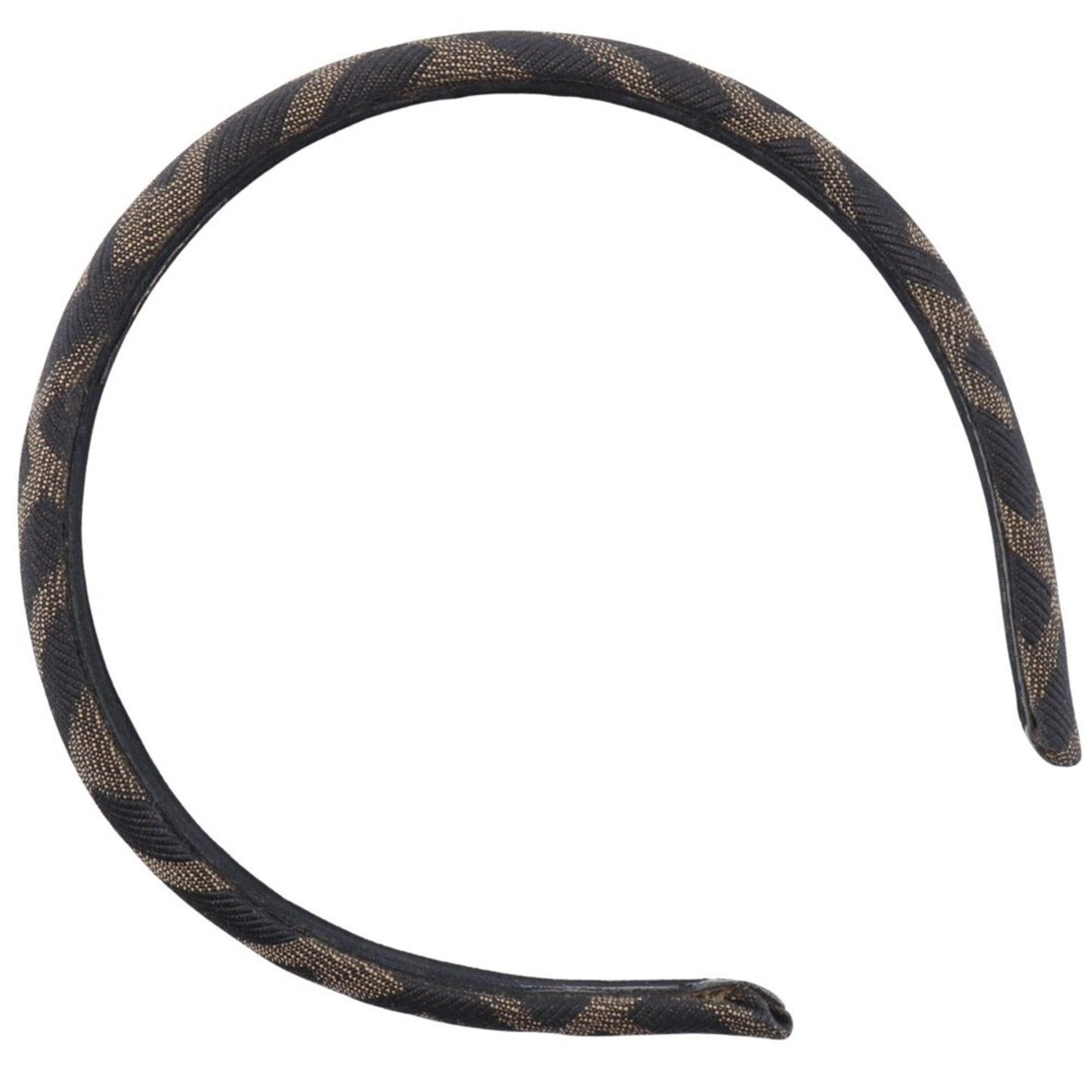 Fendi FENDI Katyusha Women's Headband and Accessories, Brown Zucca Nylon Canvas Size ONE SIZE - 3 Thumbnail