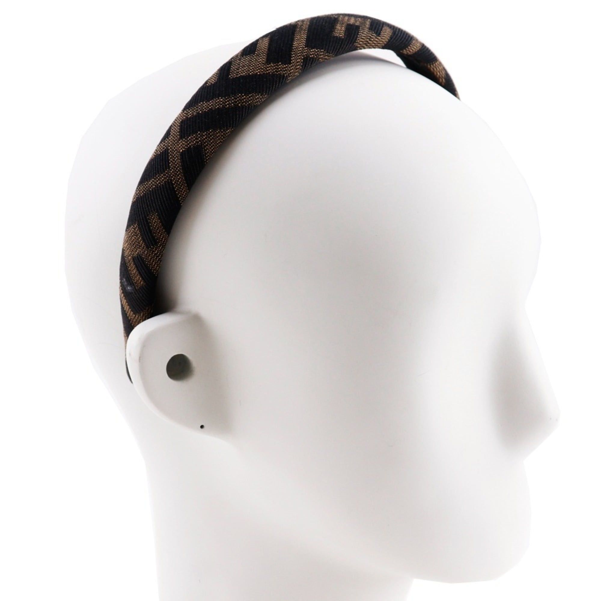 Fendi FENDI Katyusha Women's Headband and Accessories, Brown Zucca Nylon Canvas Size ONE SIZE - 2 Thumbnail