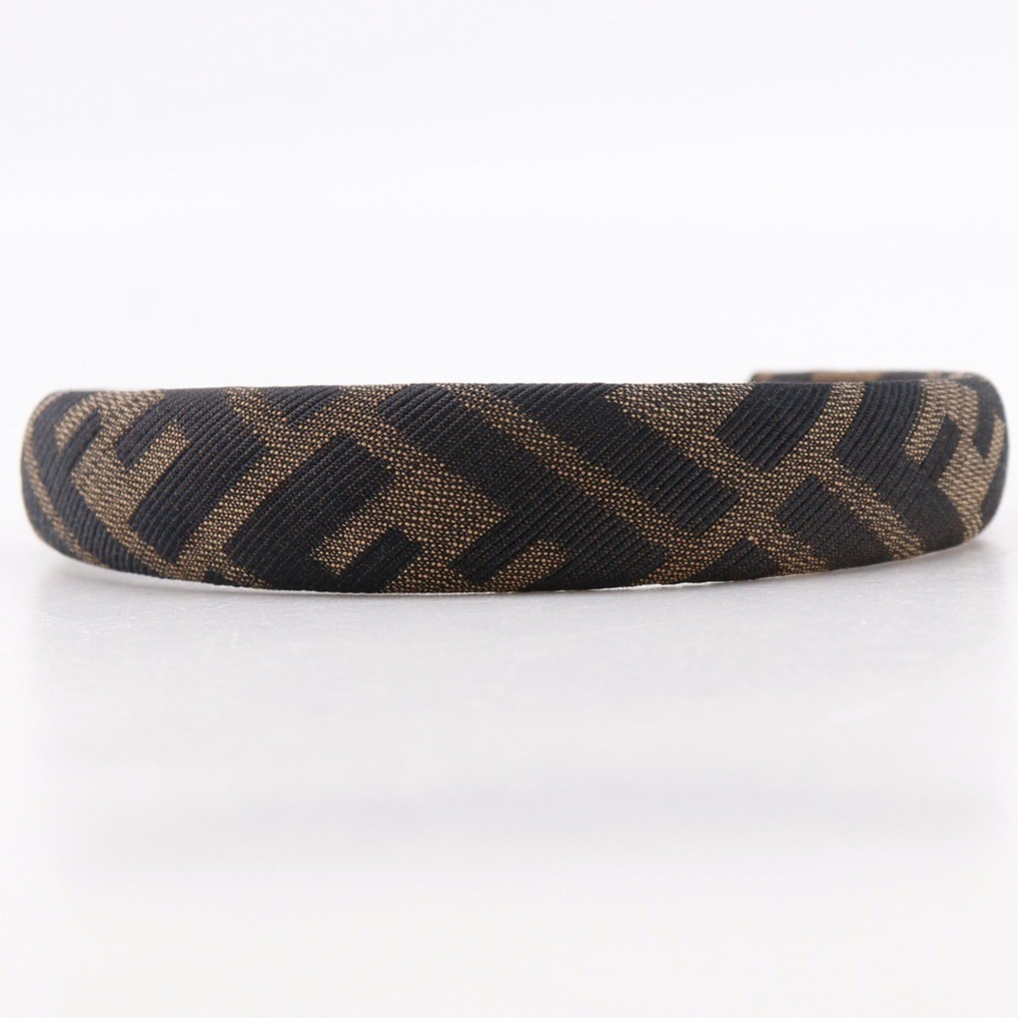 Fendi FENDI Katyusha Women's Headband and Accessories, Brown Zucca Nylon Canvas Size ONE SIZE - 4 Thumbnail