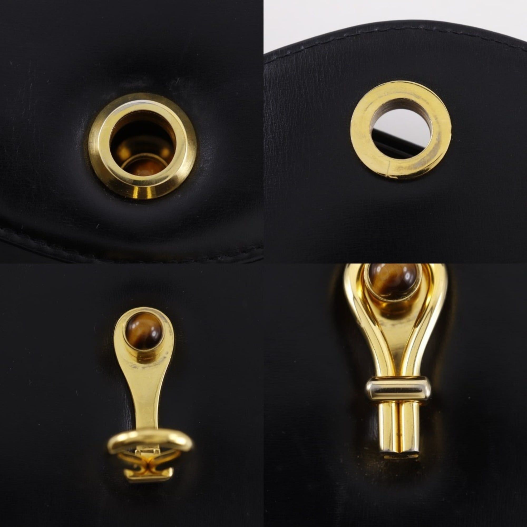 Gucci Gucci Old Shoulder Bag, Vintage Calfskin, Black, A5 Size, Flap, Women's Size ONE SIZE - 8 Thumbnail