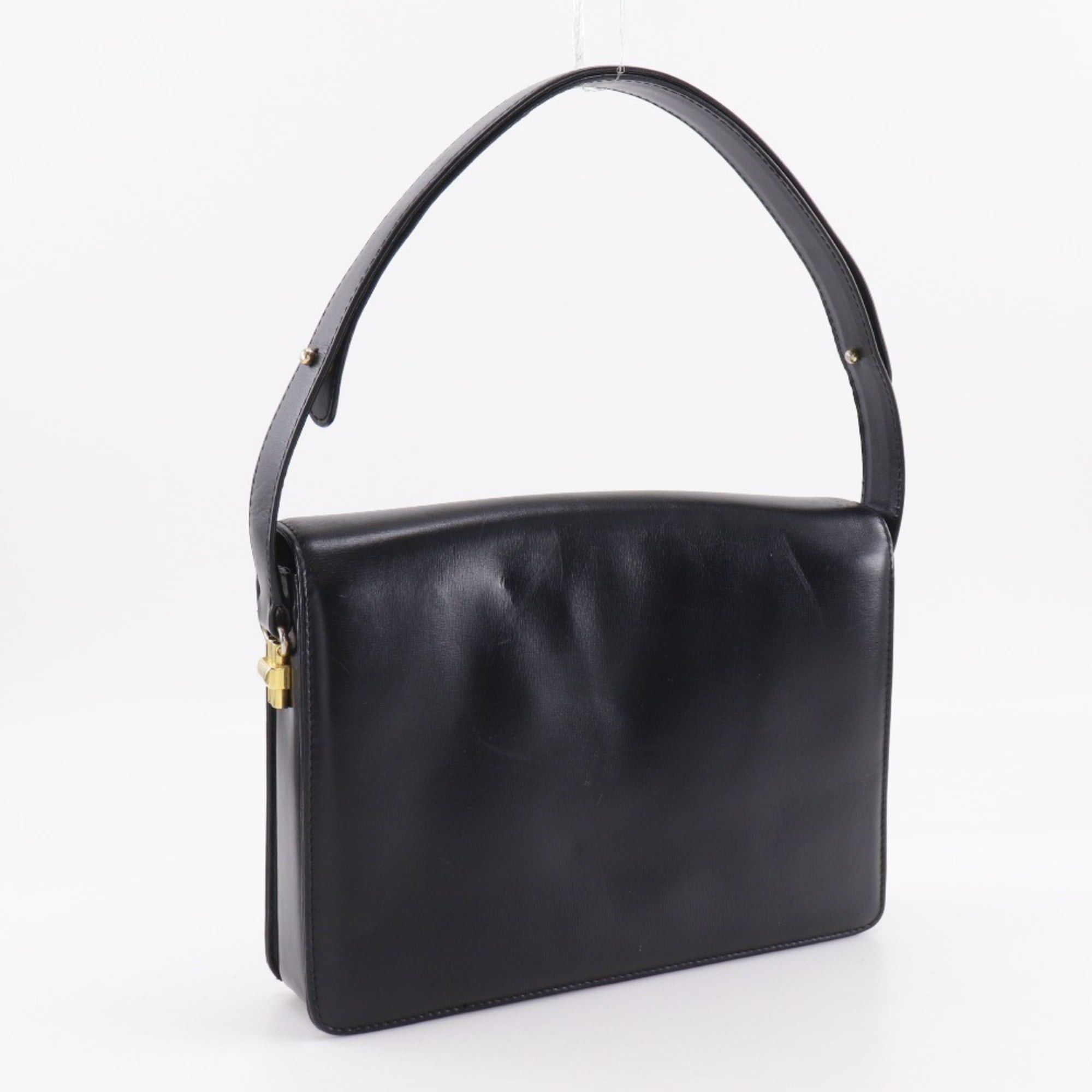 Gucci Gucci Old Shoulder Bag, Vintage Calfskin, Black, A5 Size, Flap, Women's Size ONE SIZE - 3 Thumbnail