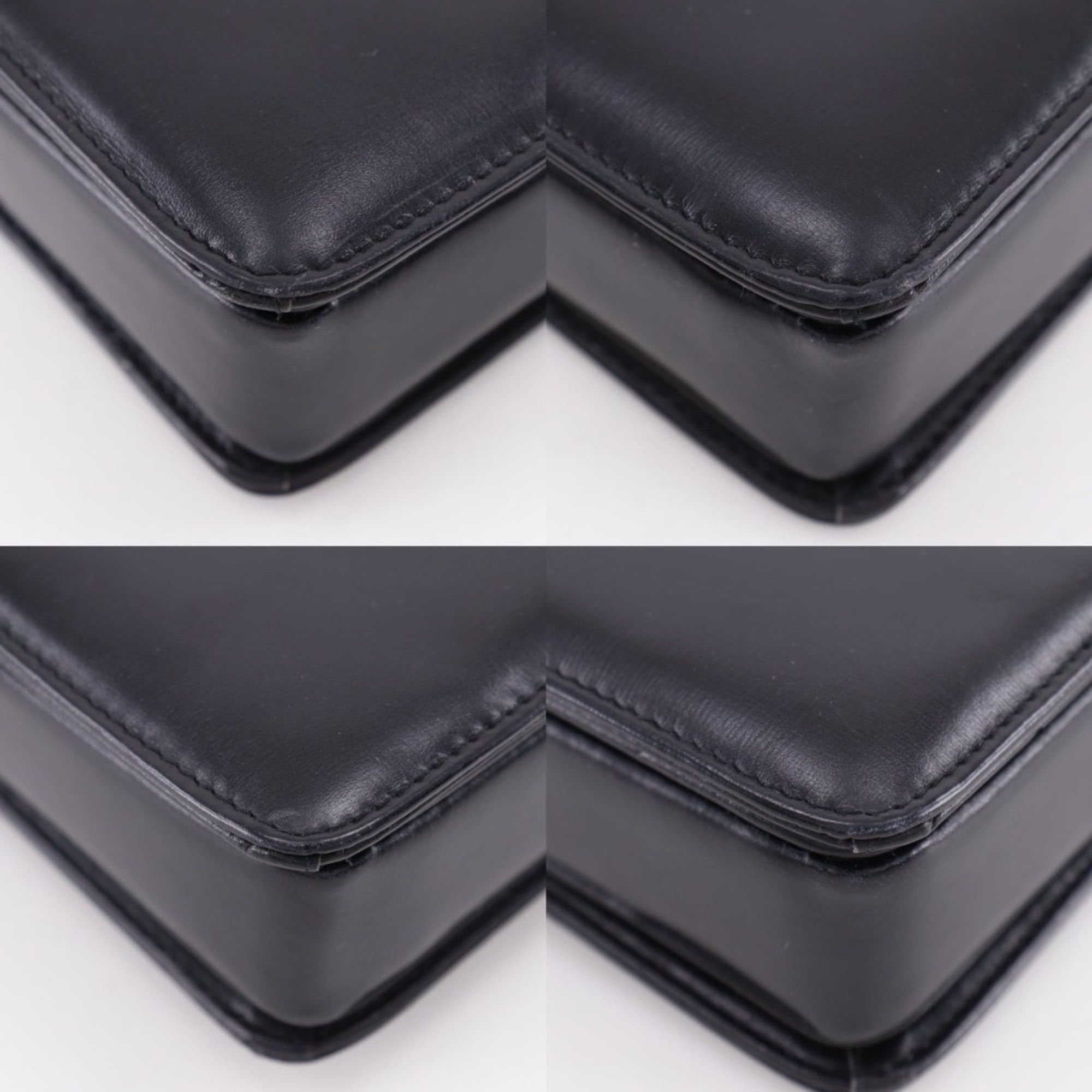 Gucci Gucci Old Shoulder Bag, Vintage Calfskin, Black, A5 Size, Flap, Women's Size ONE SIZE - 4 Thumbnail