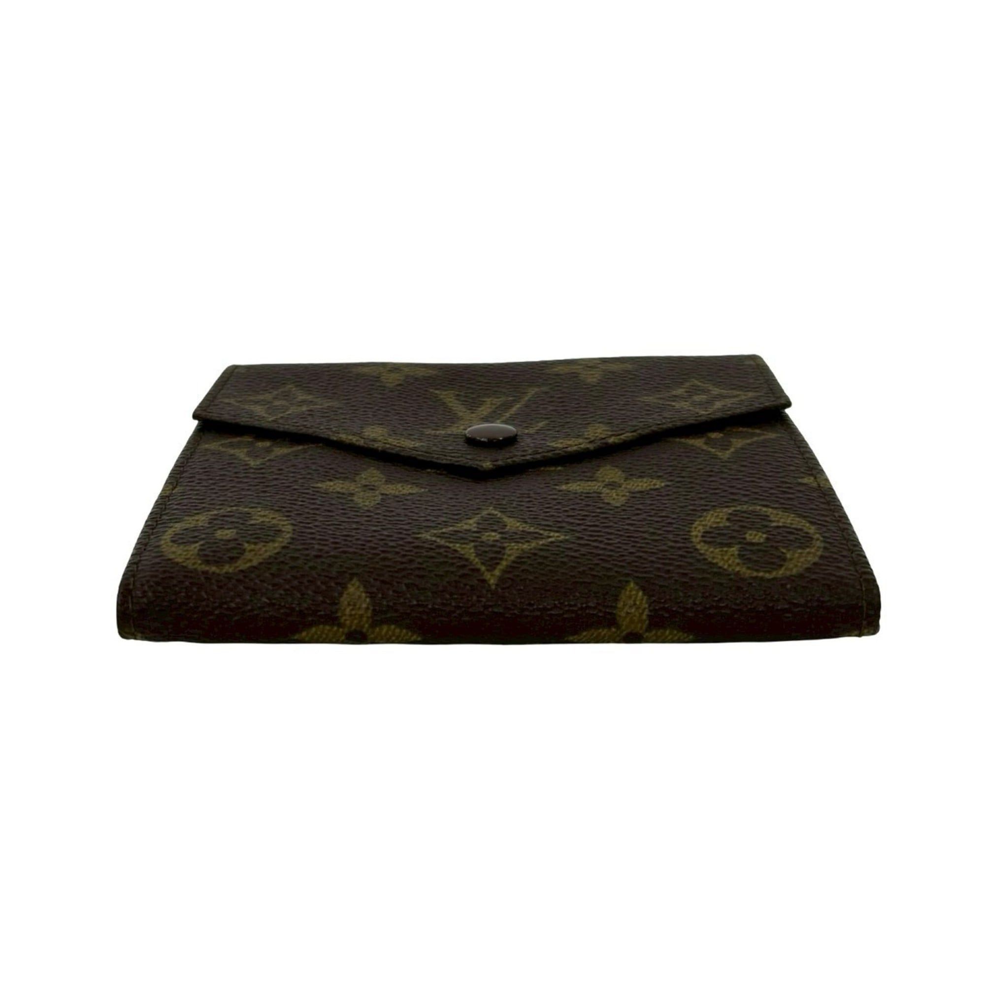 Louis Vuitton LOUIS VUITTON Vintage Porte Monnaie Bié Monogram Leather Tri-fold Wallet, Mini, Brown, 57264 Size ONE SIZE - 6 Thumbnail