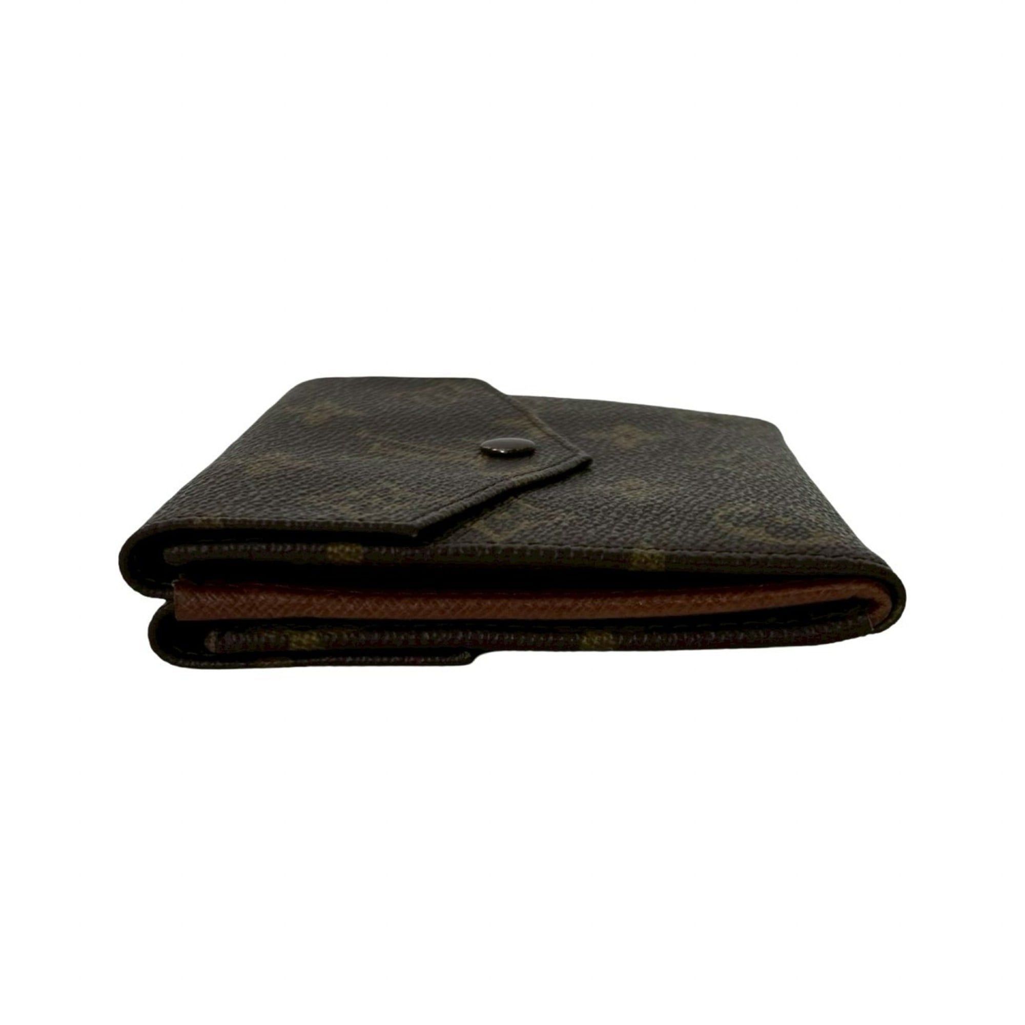 Louis Vuitton LOUIS VUITTON Vintage Porte Monnaie Bié Monogram Leather Tri-fold Wallet, Mini, Brown, 57264 Size ONE SIZE - 4 Thumbnail