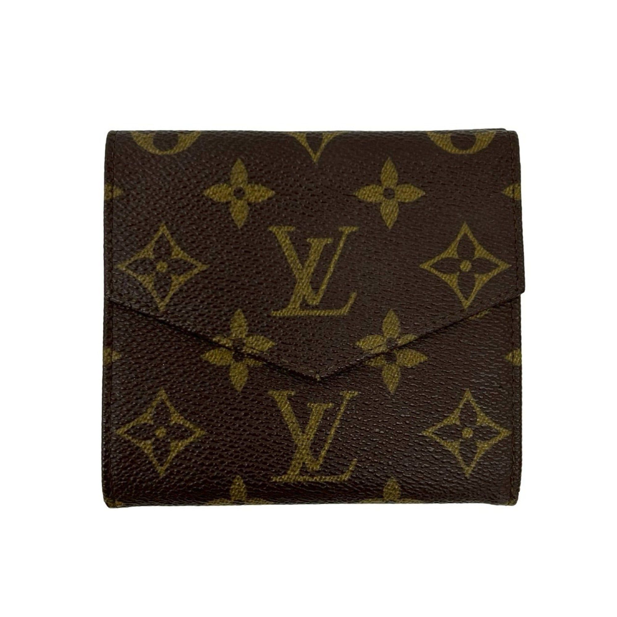 Louis Vuitton LOUIS VUITTON Vintage Porte Monnaie Bié Monogram Leather Tri-fold Wallet, Mini, Brown, 57264 Size ONE SIZE - 2 Thumbnail